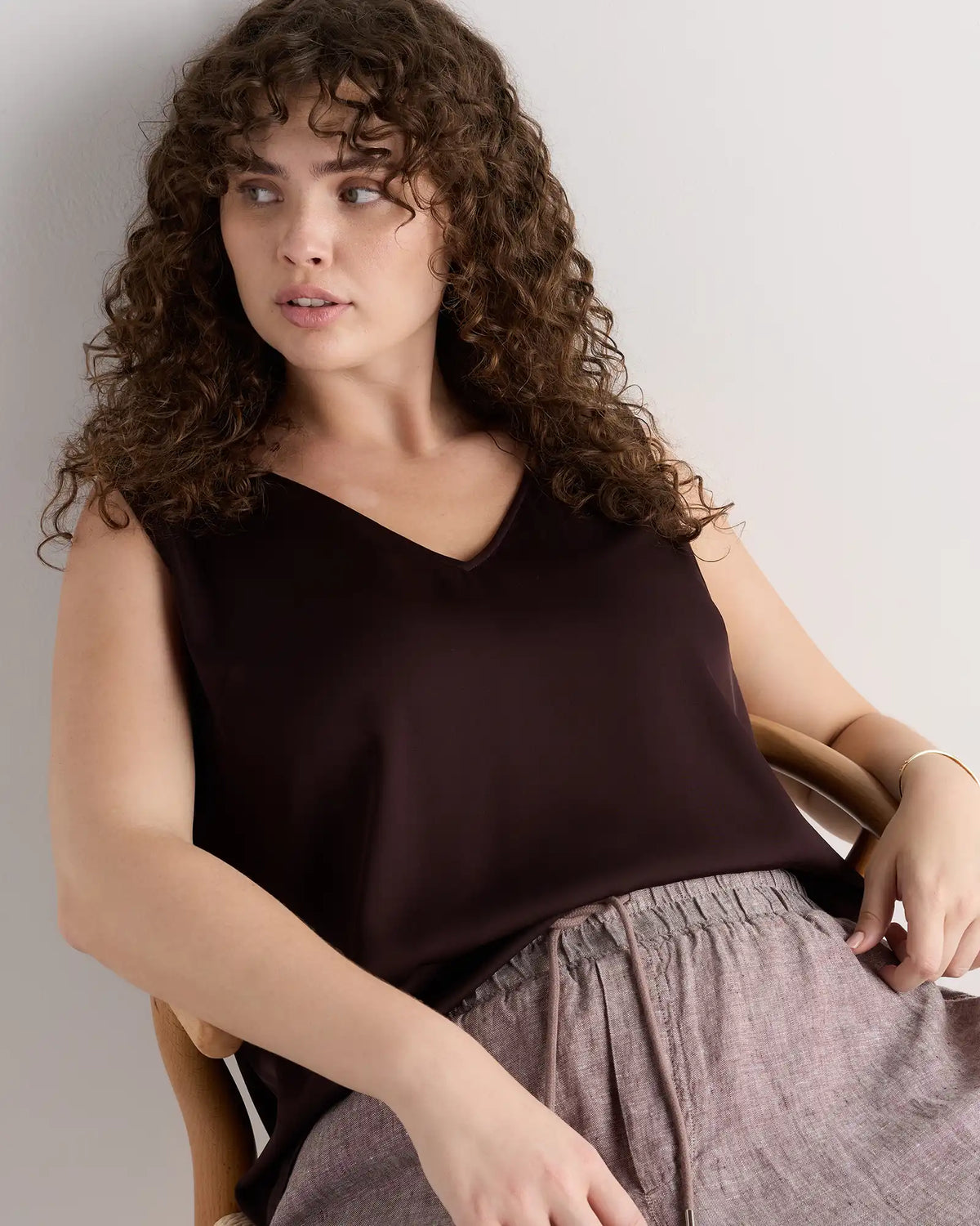 Washable Stretch Silk Tank