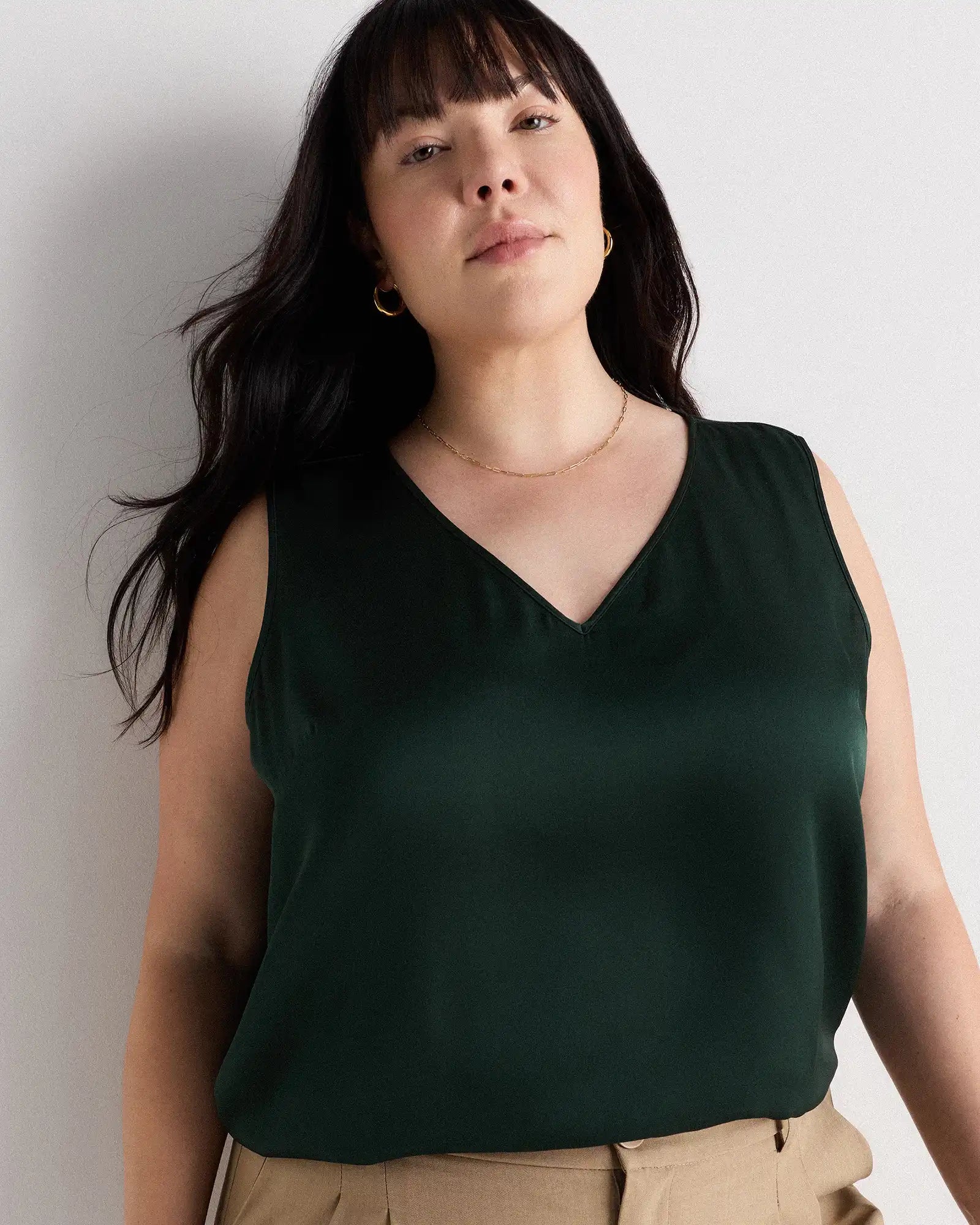 Washable Stretch Silk Tank
