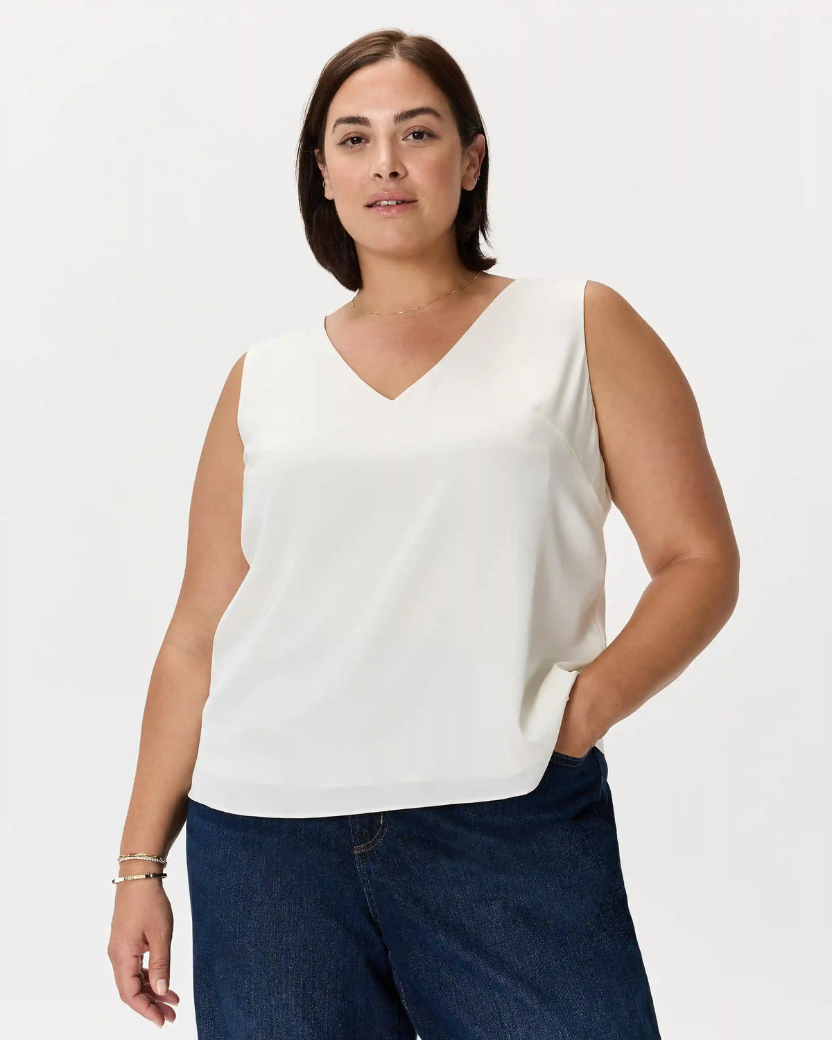 Washable Stretch Silk Tank