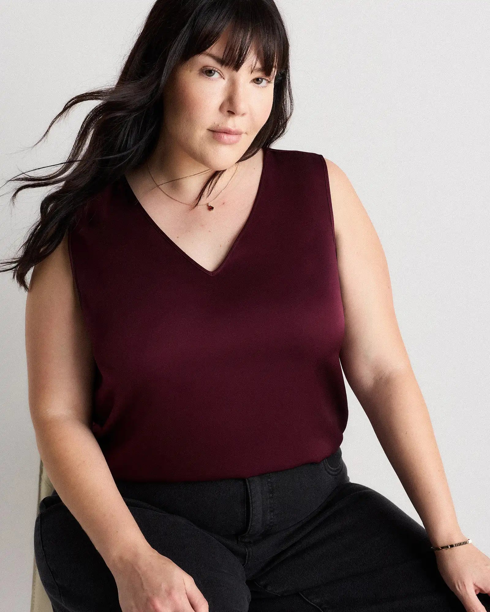 Washable Stretch Silk Tank