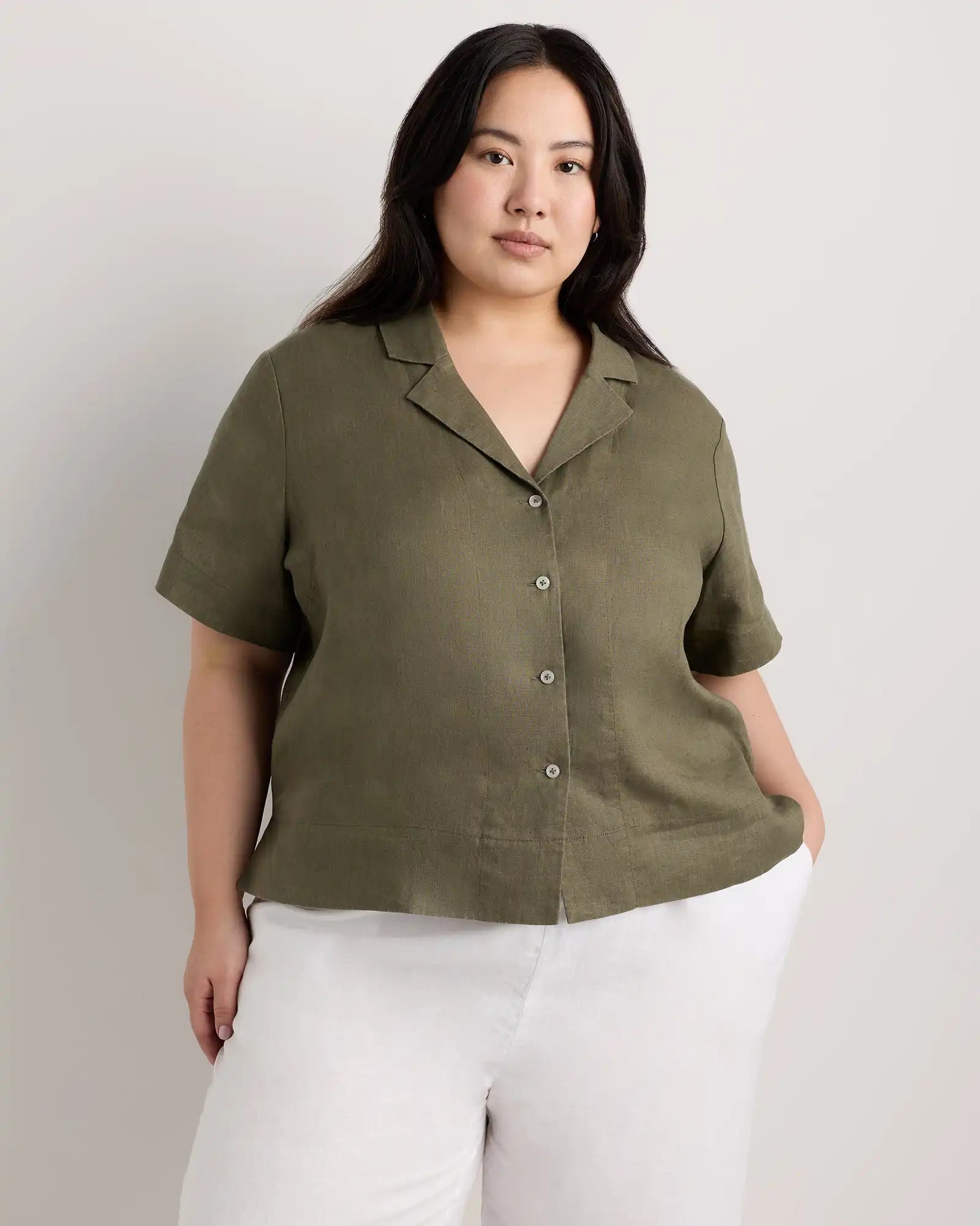 100% European Linen Short Sleeve Shirt