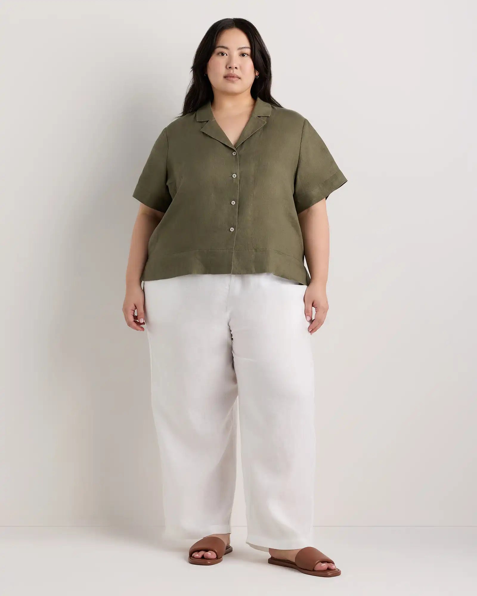 100% European Linen Short Sleeve Shirt