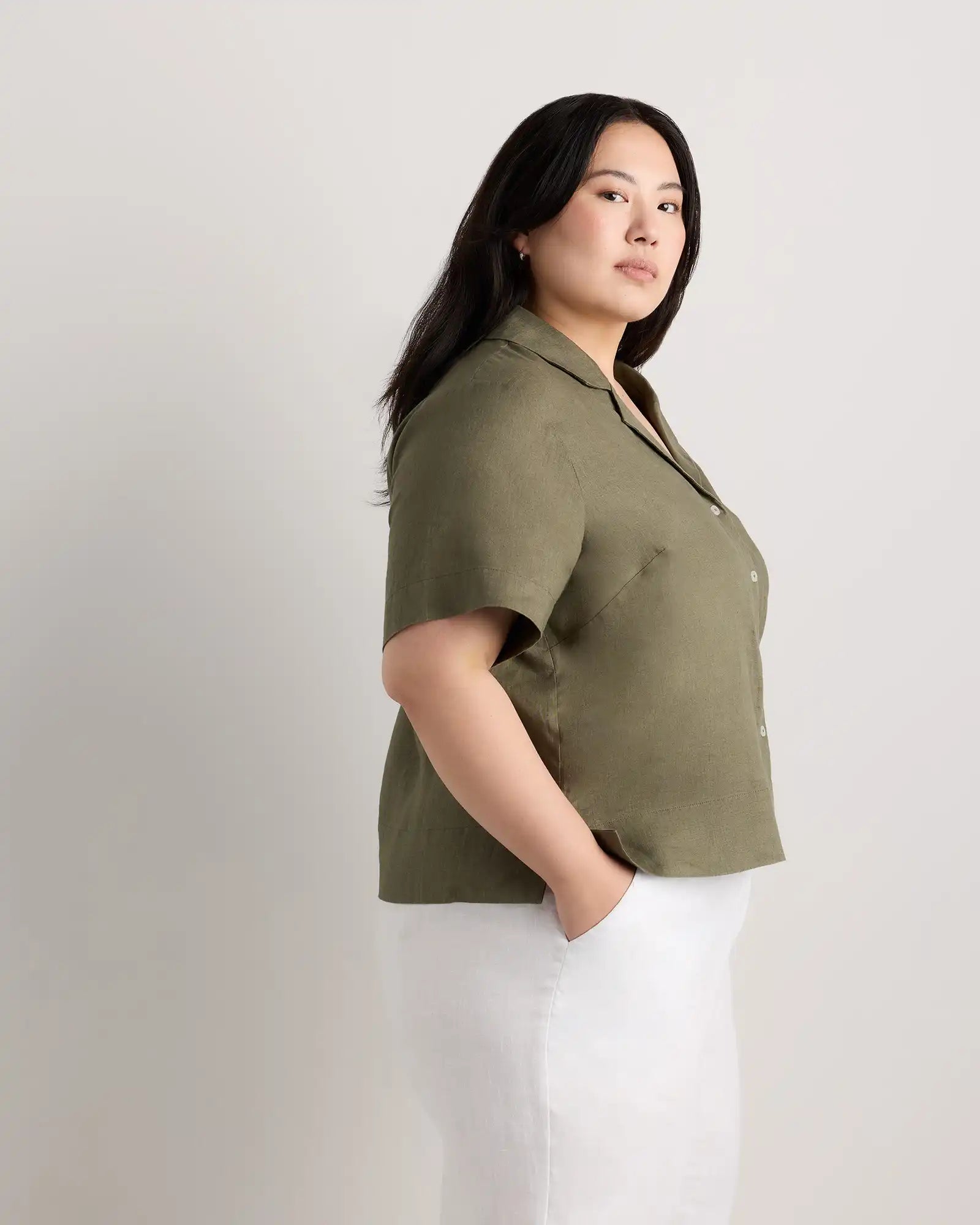 100% European Linen Short Sleeve Shirt