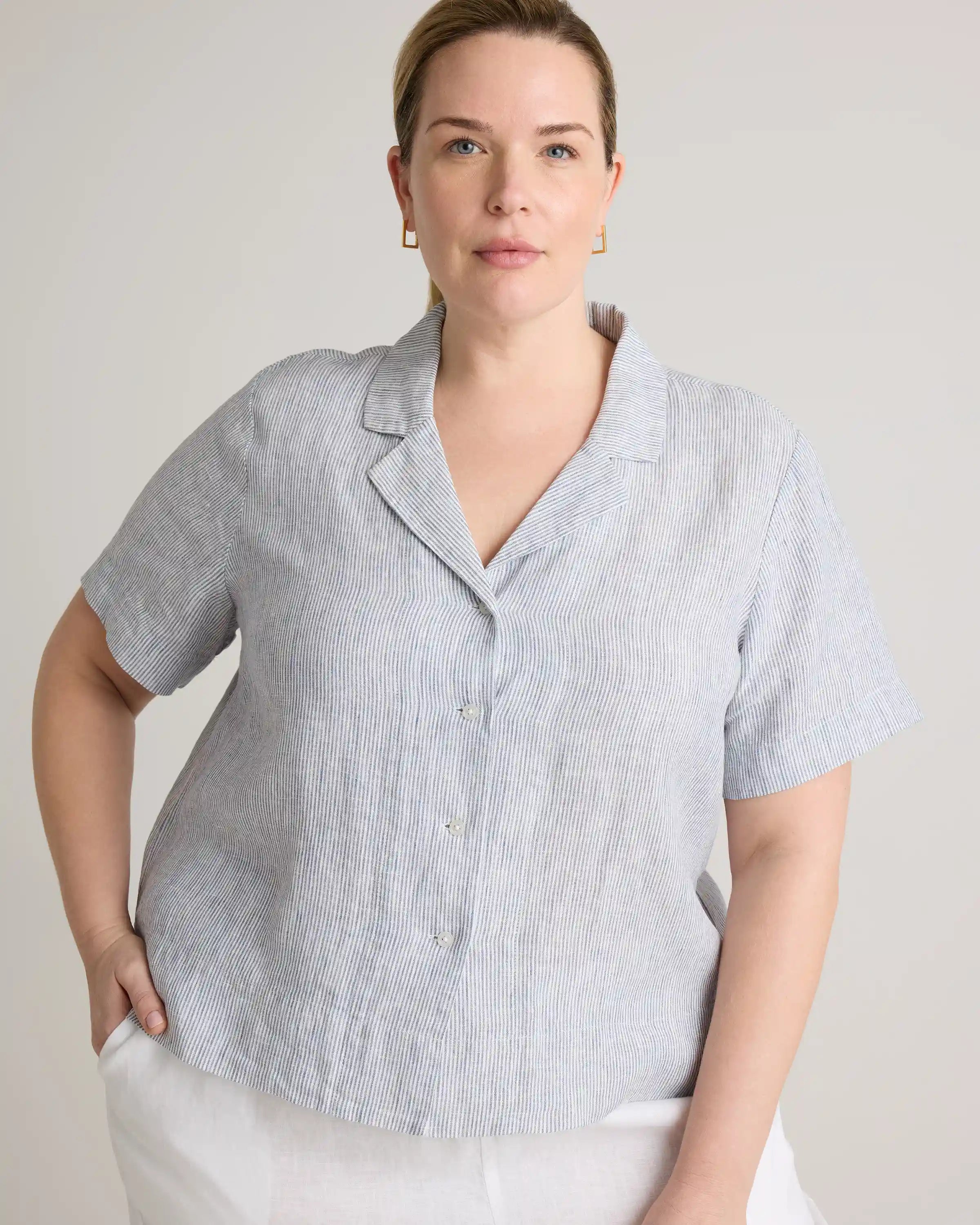 100% European Linen Short Sleeve Shirt