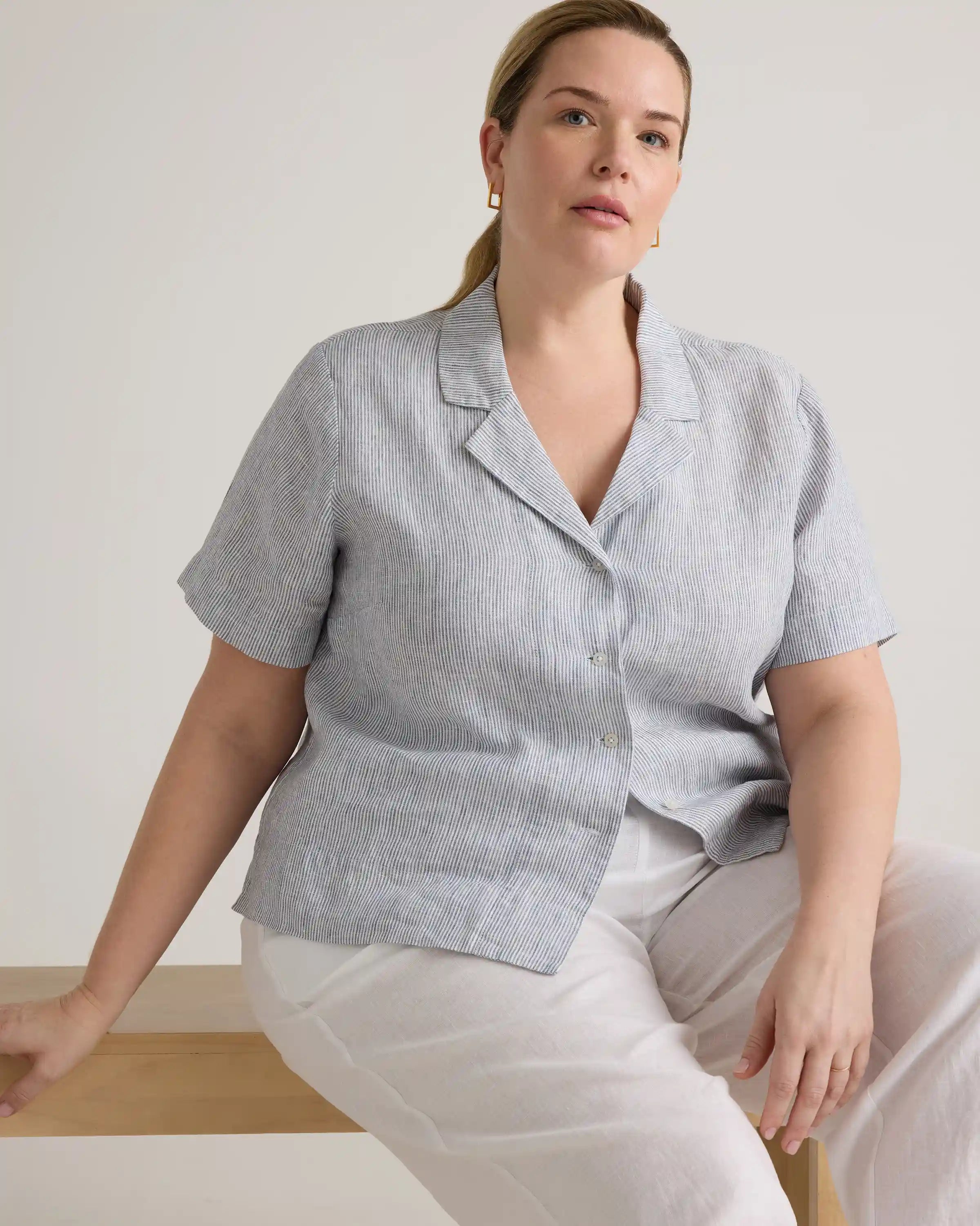100% European Linen Short Sleeve Shirt