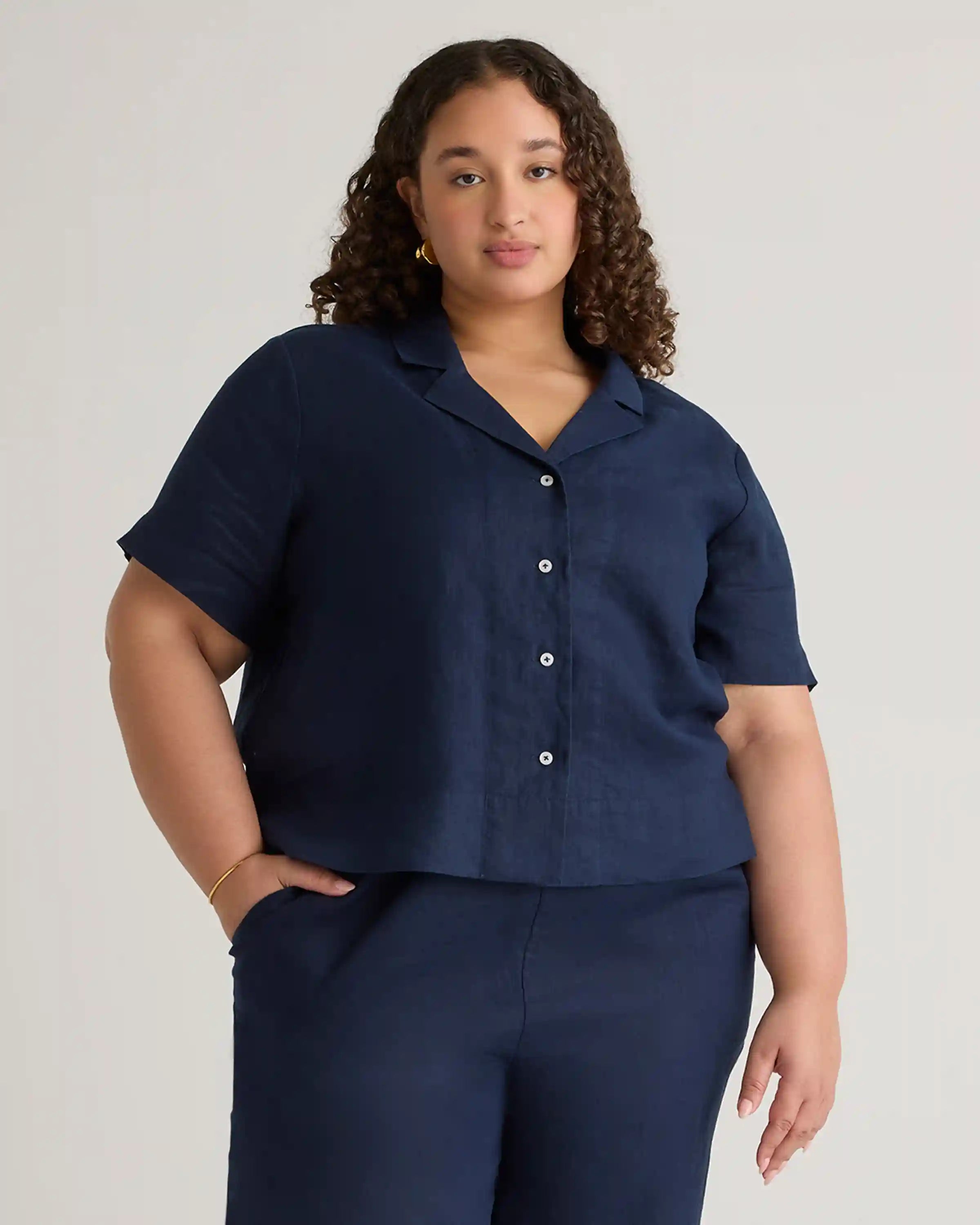 100% European Linen Short Sleeve Shirt