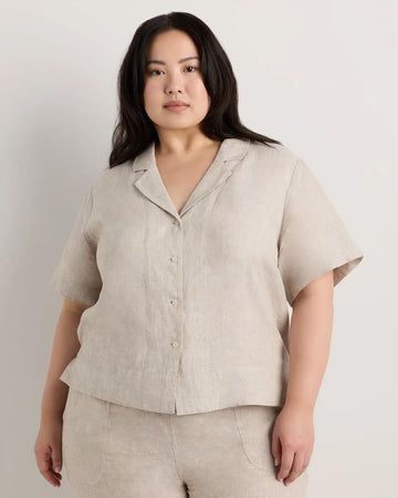 100% European Linen Short Sleeve Shirt
