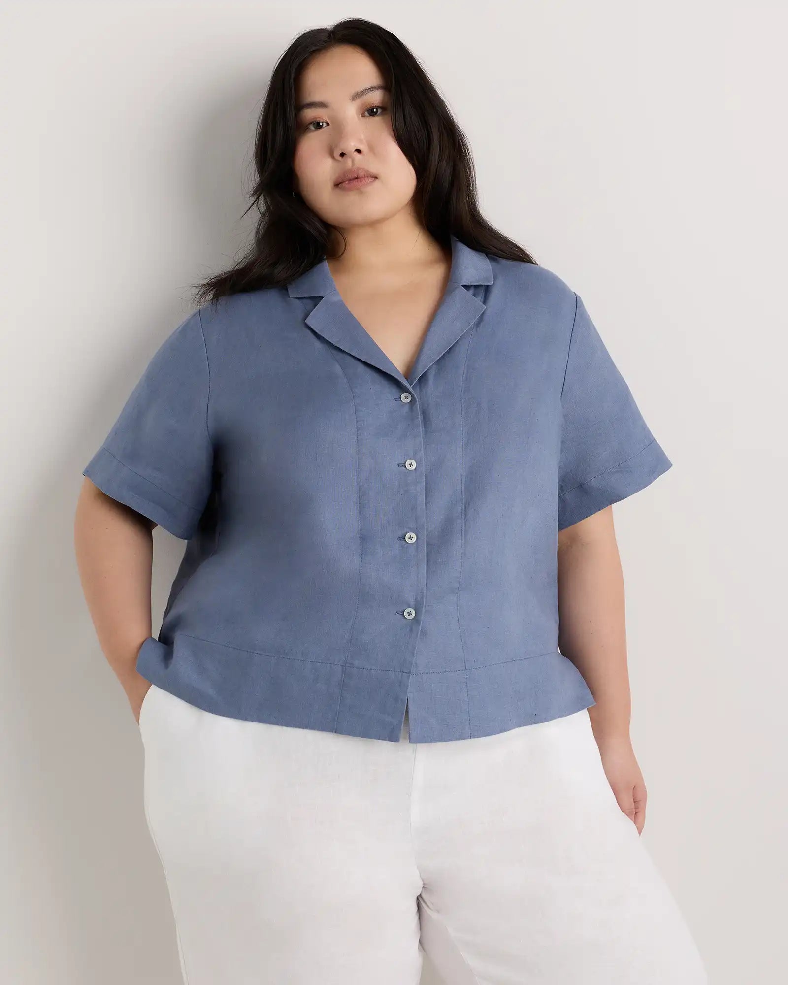 100% European Linen Short Sleeve Shirt