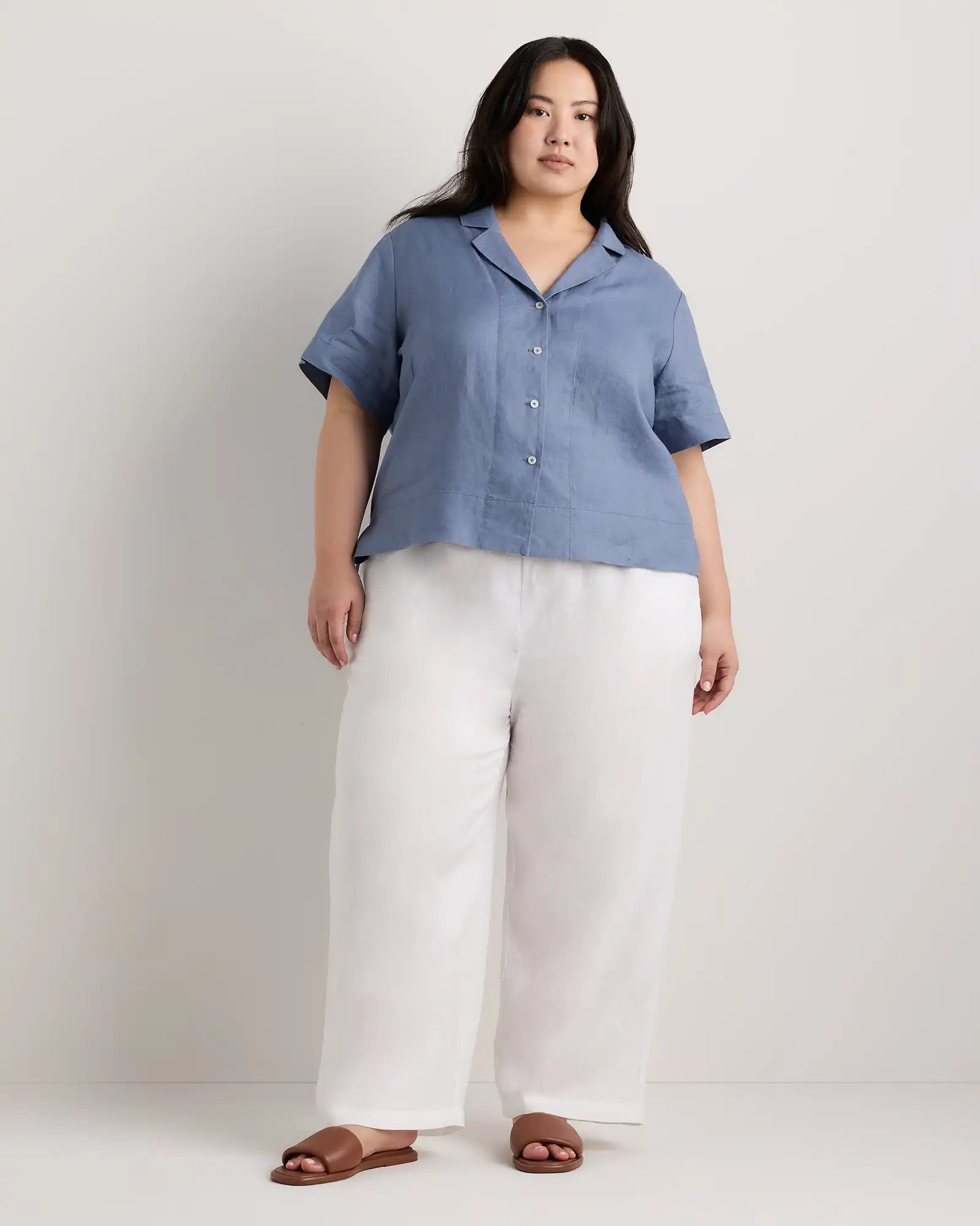 100% European Linen Short Sleeve Shirt