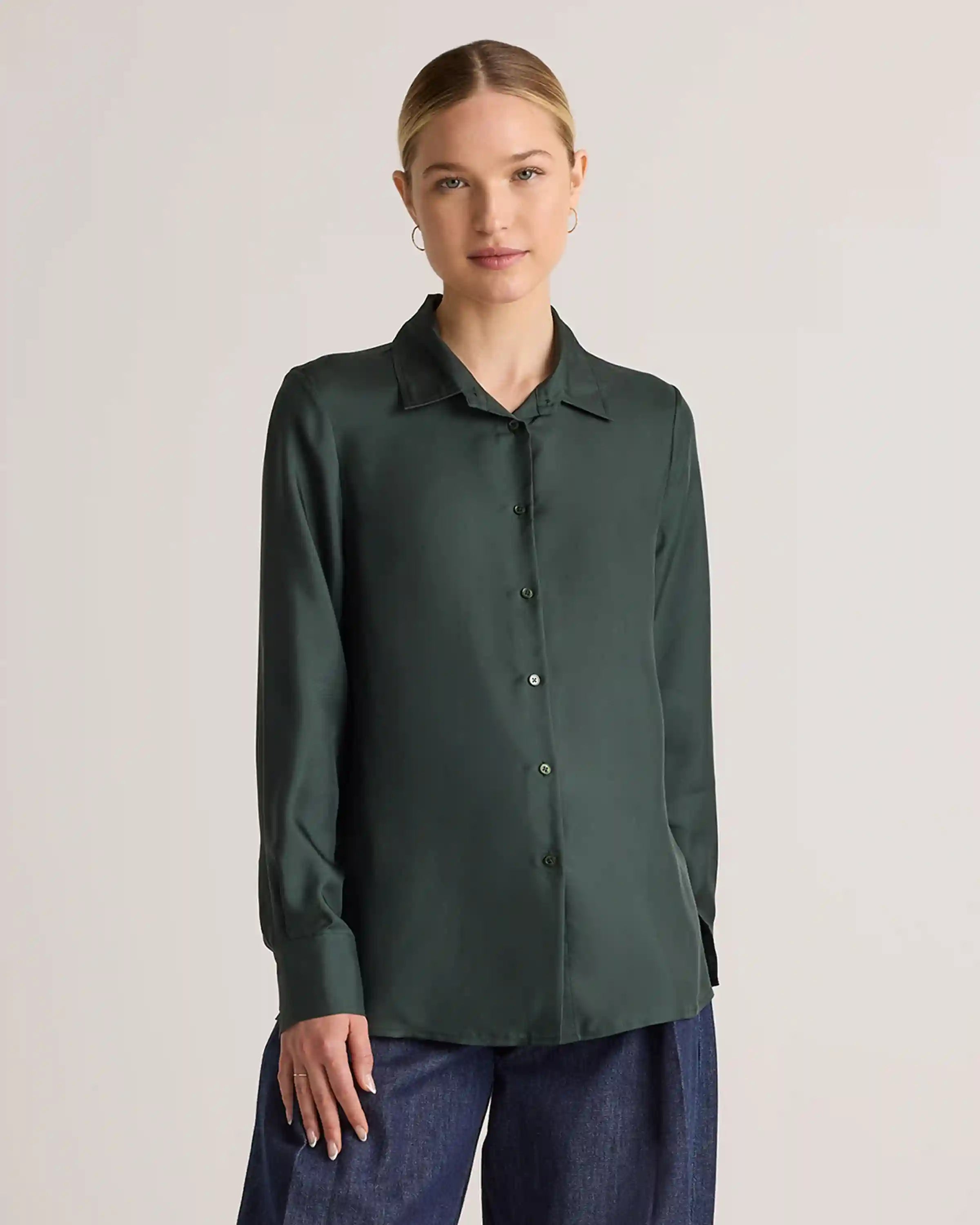 100% Silk Twill Blouse