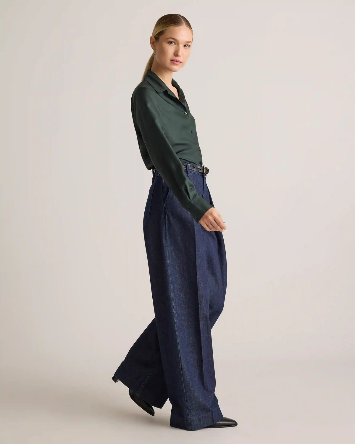 100% Silk Twill Blouse