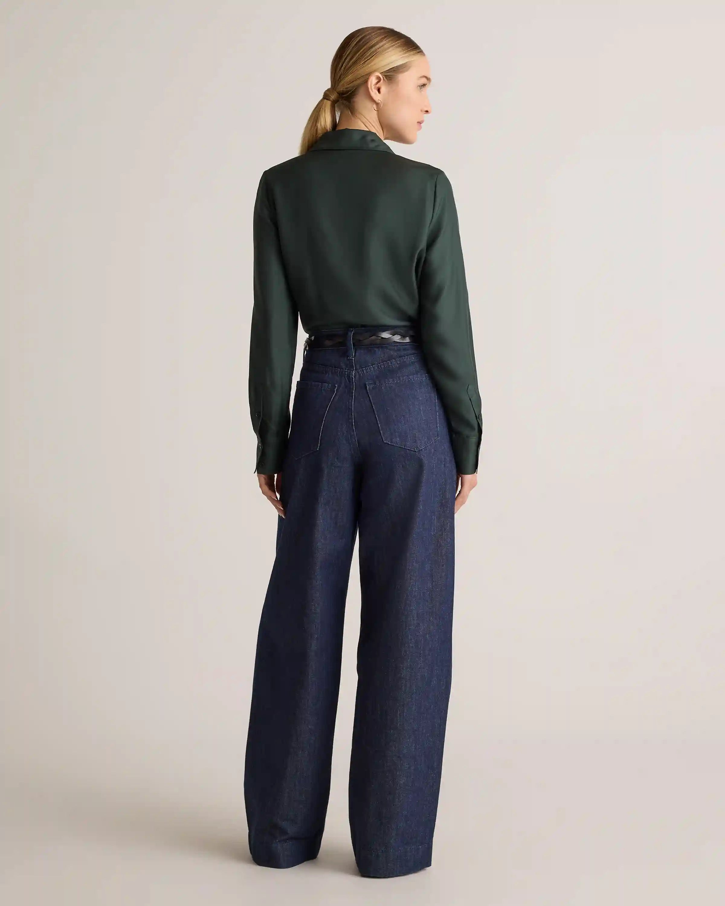 100% Silk Twill Blouse
