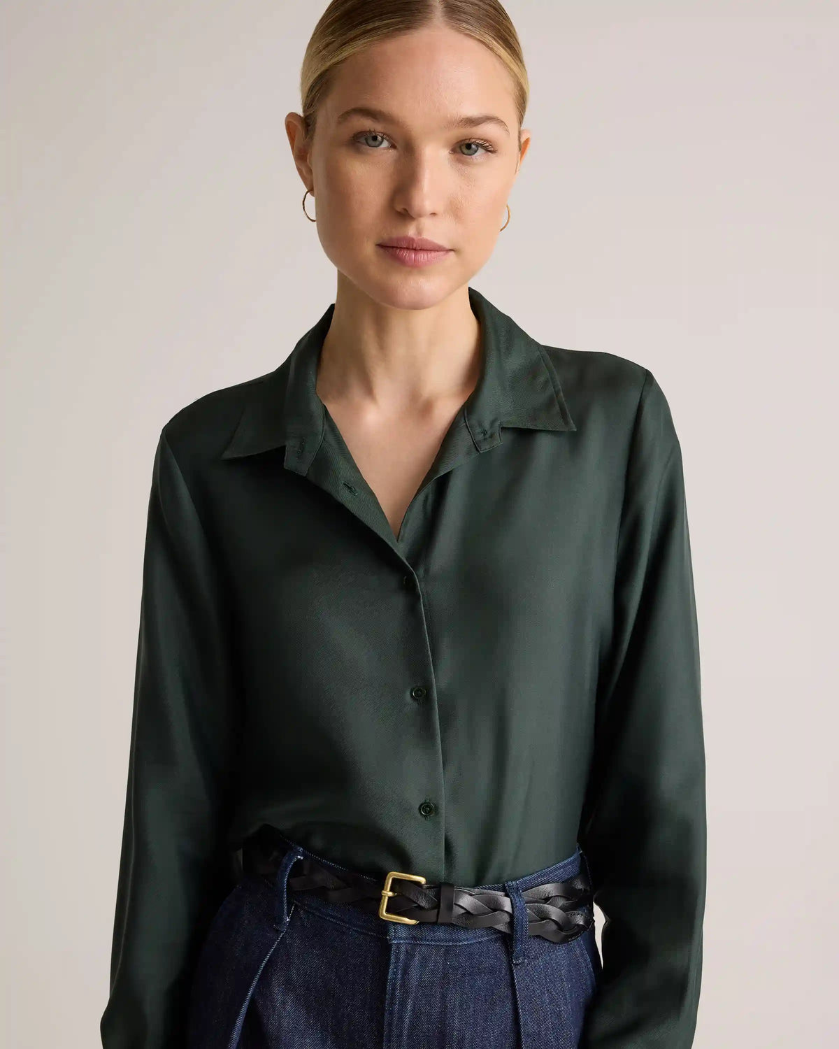 100% Silk Twill Blouse