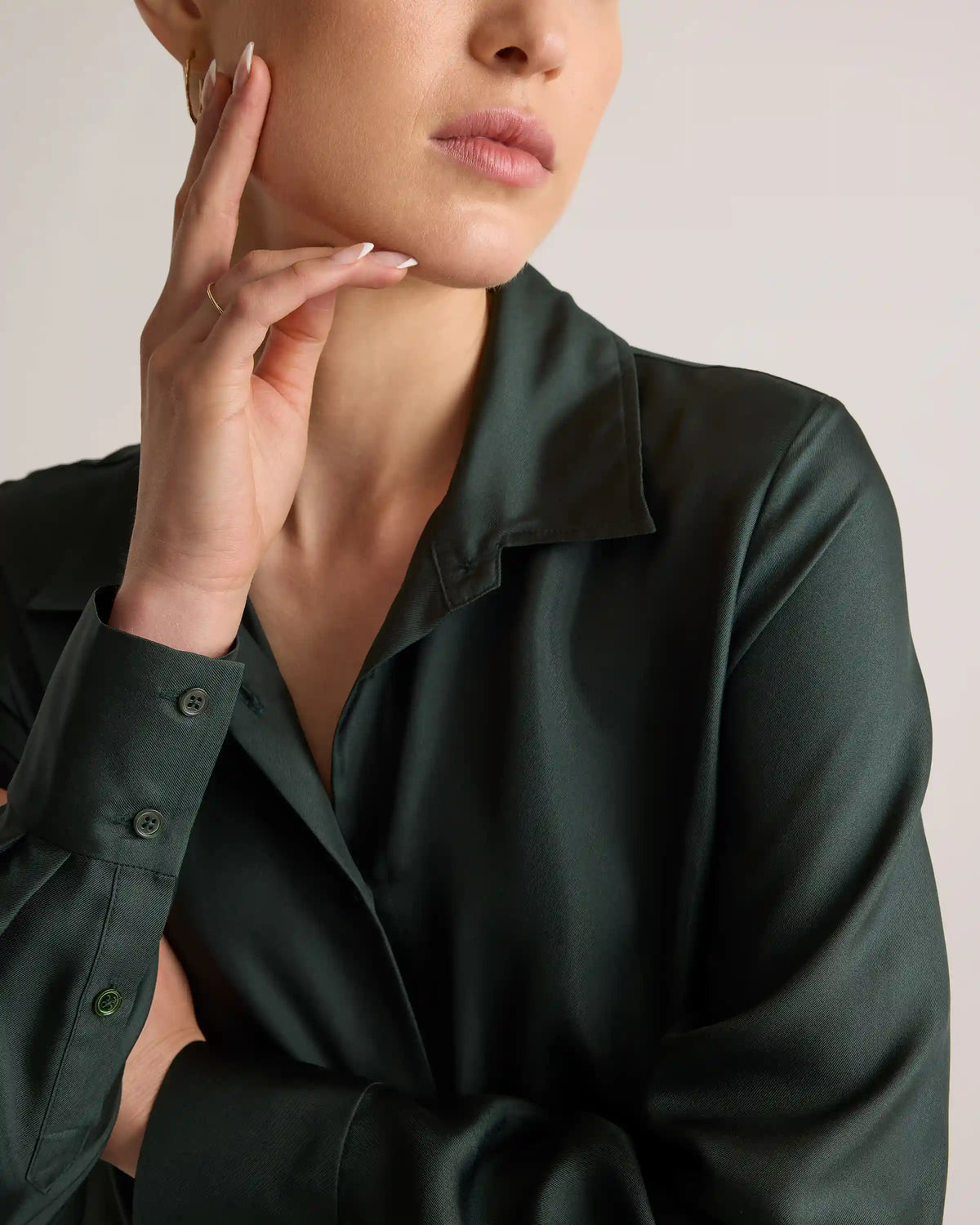 100% Silk Twill Blouse