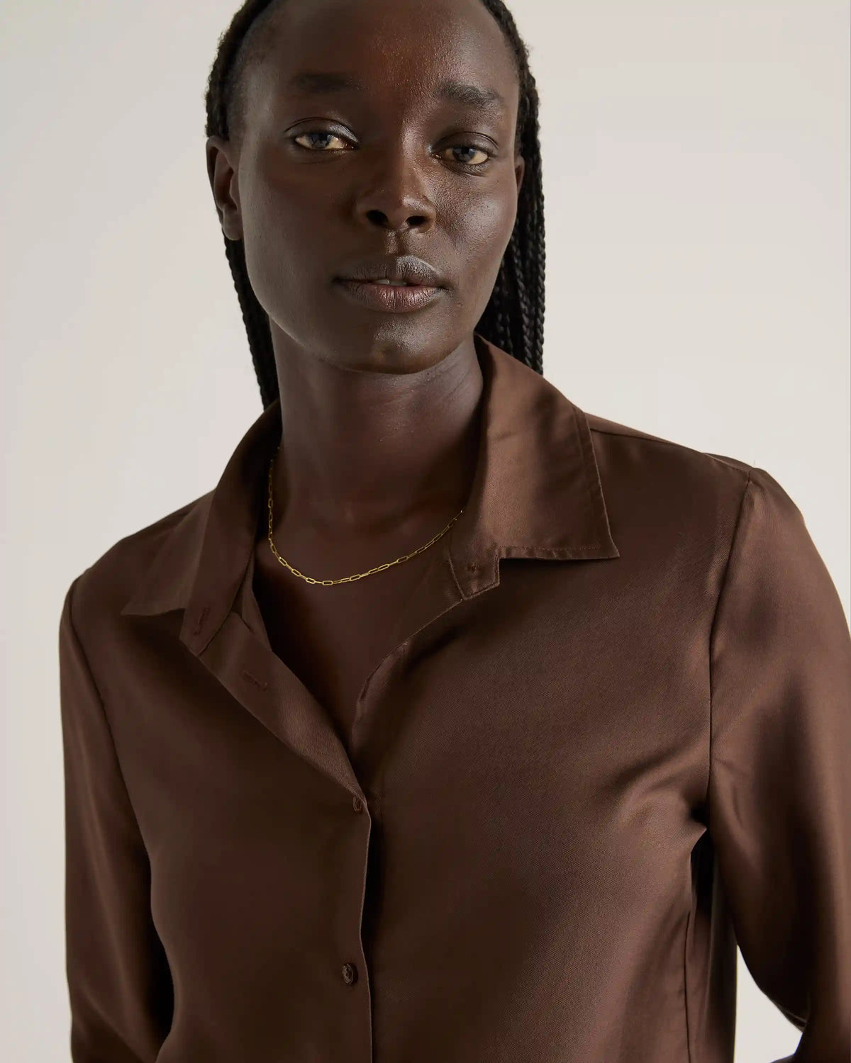 100% Silk Twill Blouse