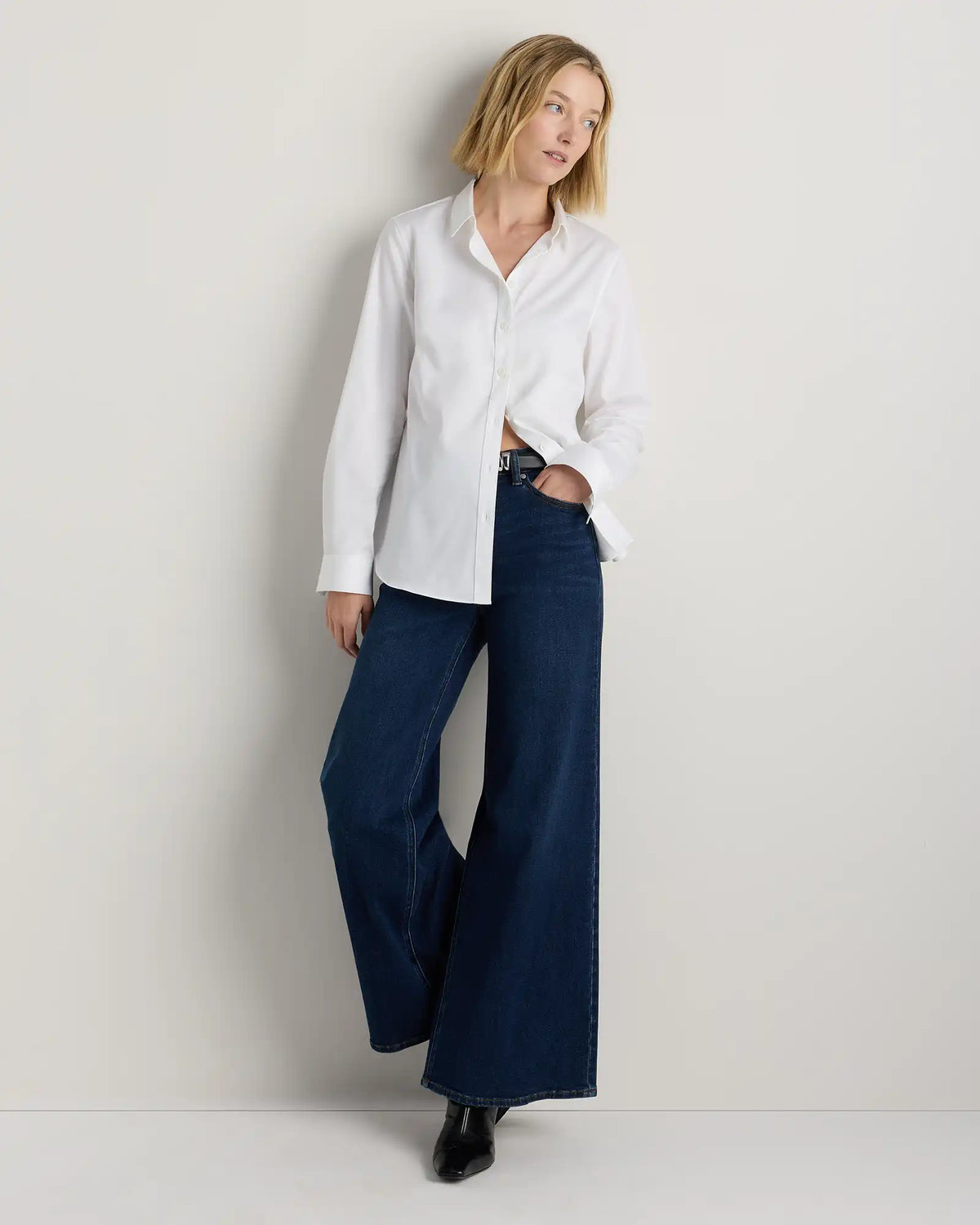 Organic Stretch Cotton Tailored Shirt