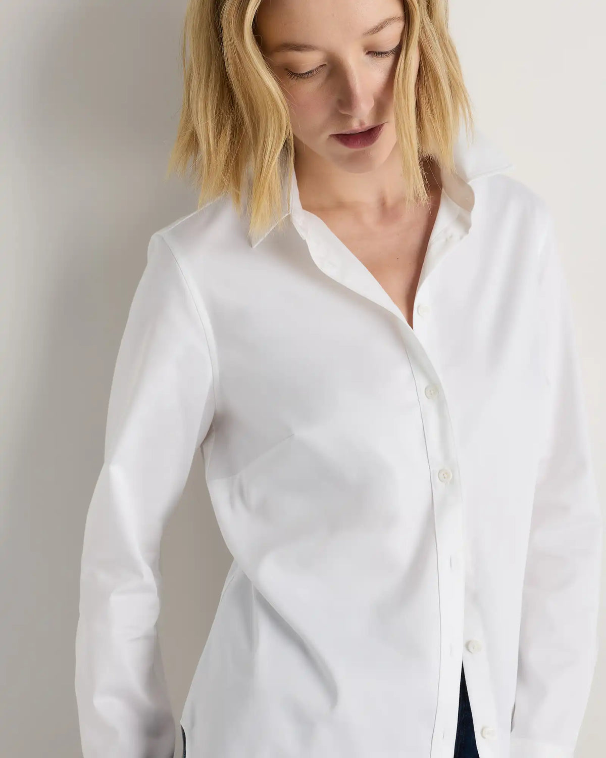 Organic Stretch Cotton Tailored Shirt