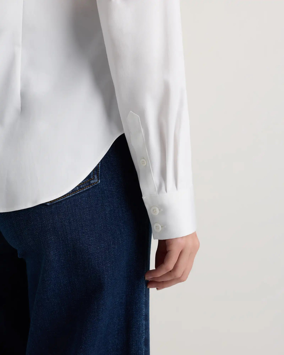 Organic Stretch Cotton Tailored Shirt