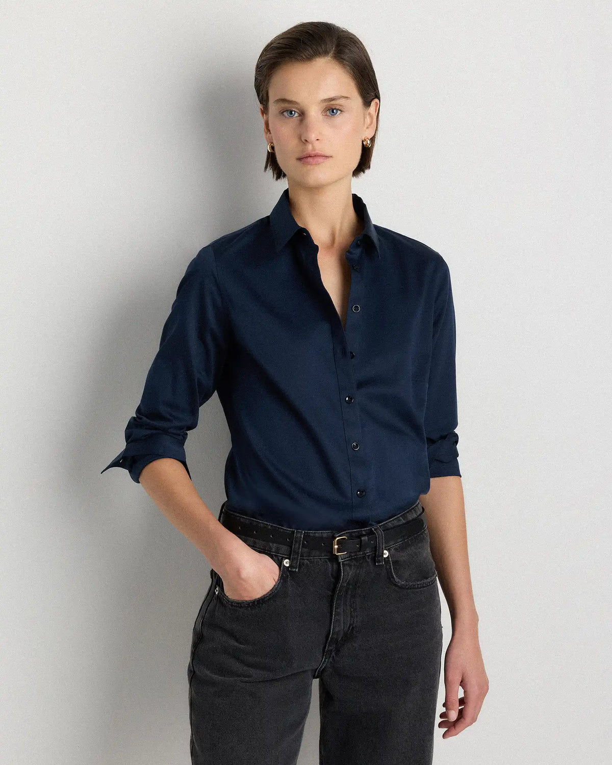Organic Stretch Cotton Tailored Shirt