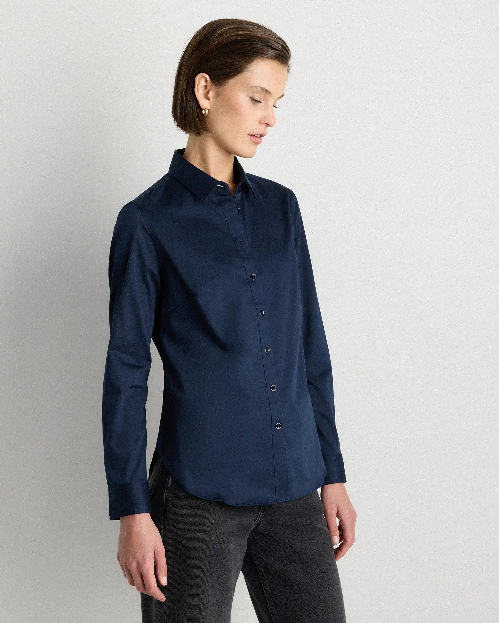 Organic Stretch Cotton Tailored Shirt