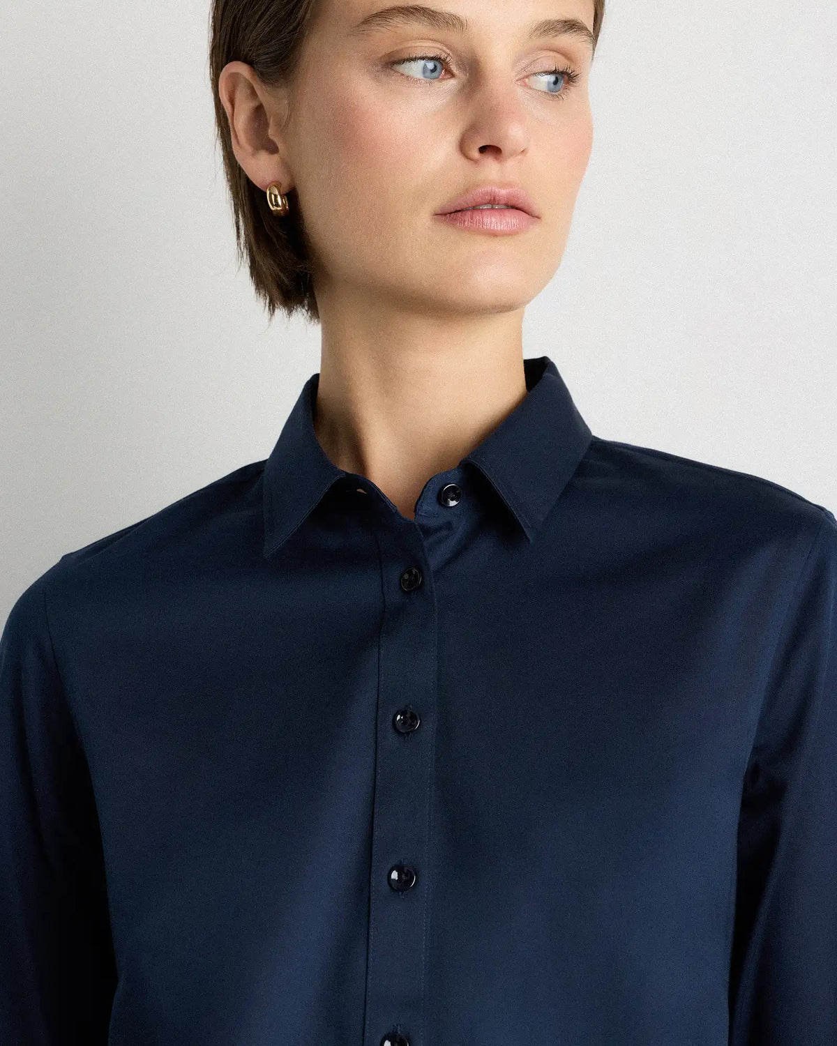 Organic Stretch Cotton Tailored Shirt