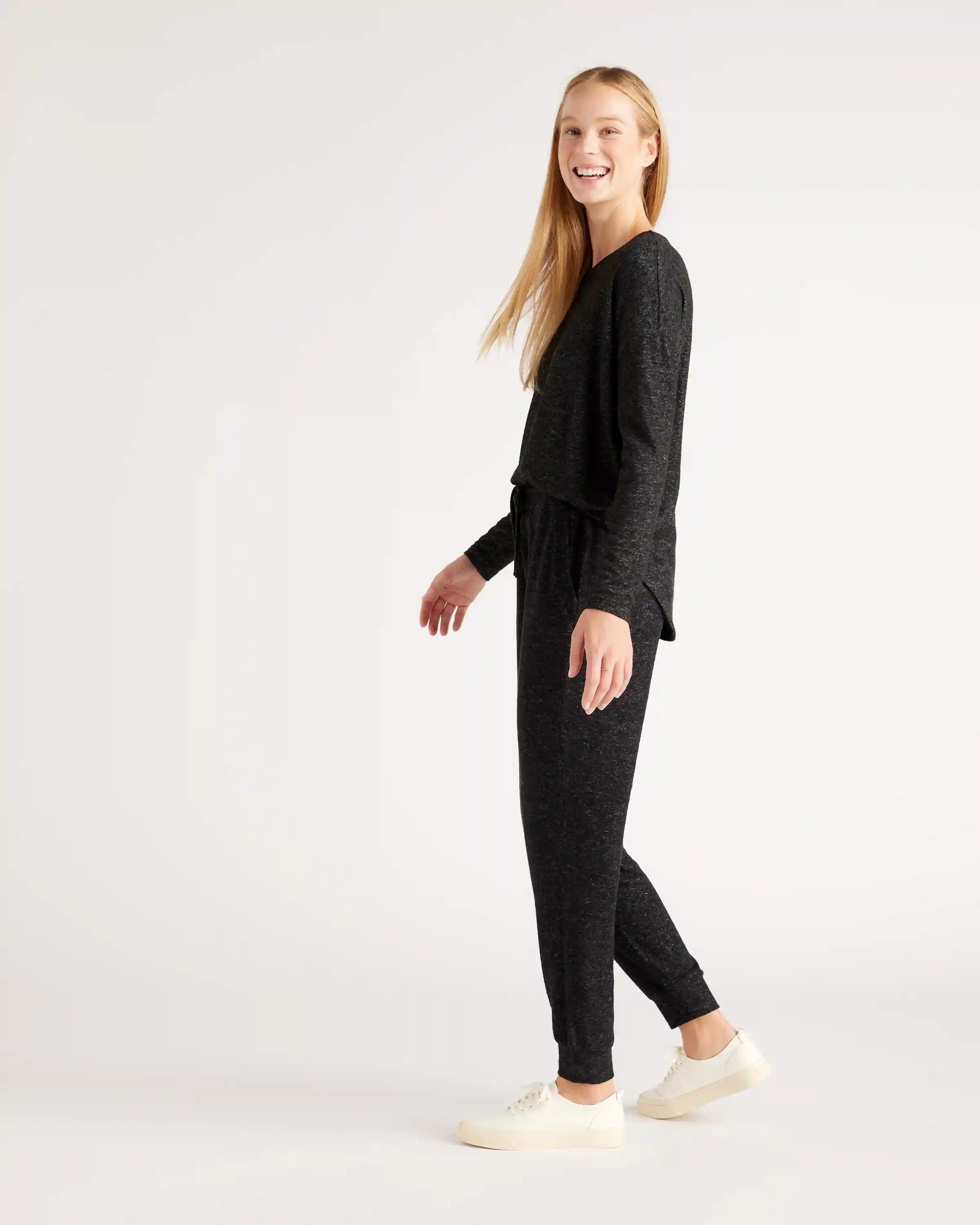 Brushed Long Sleeve Lounge Tee