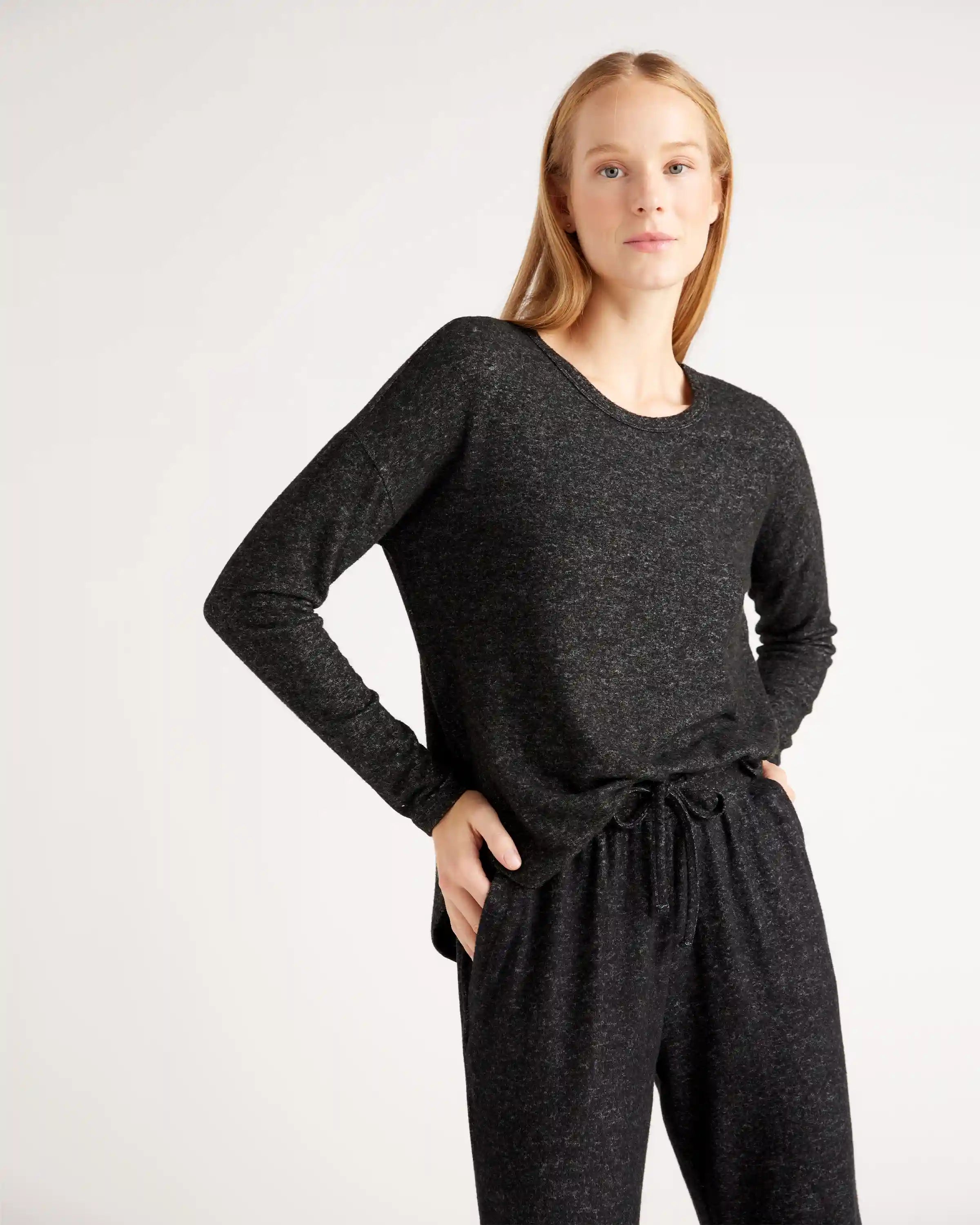 Brushed Long Sleeve Lounge Tee