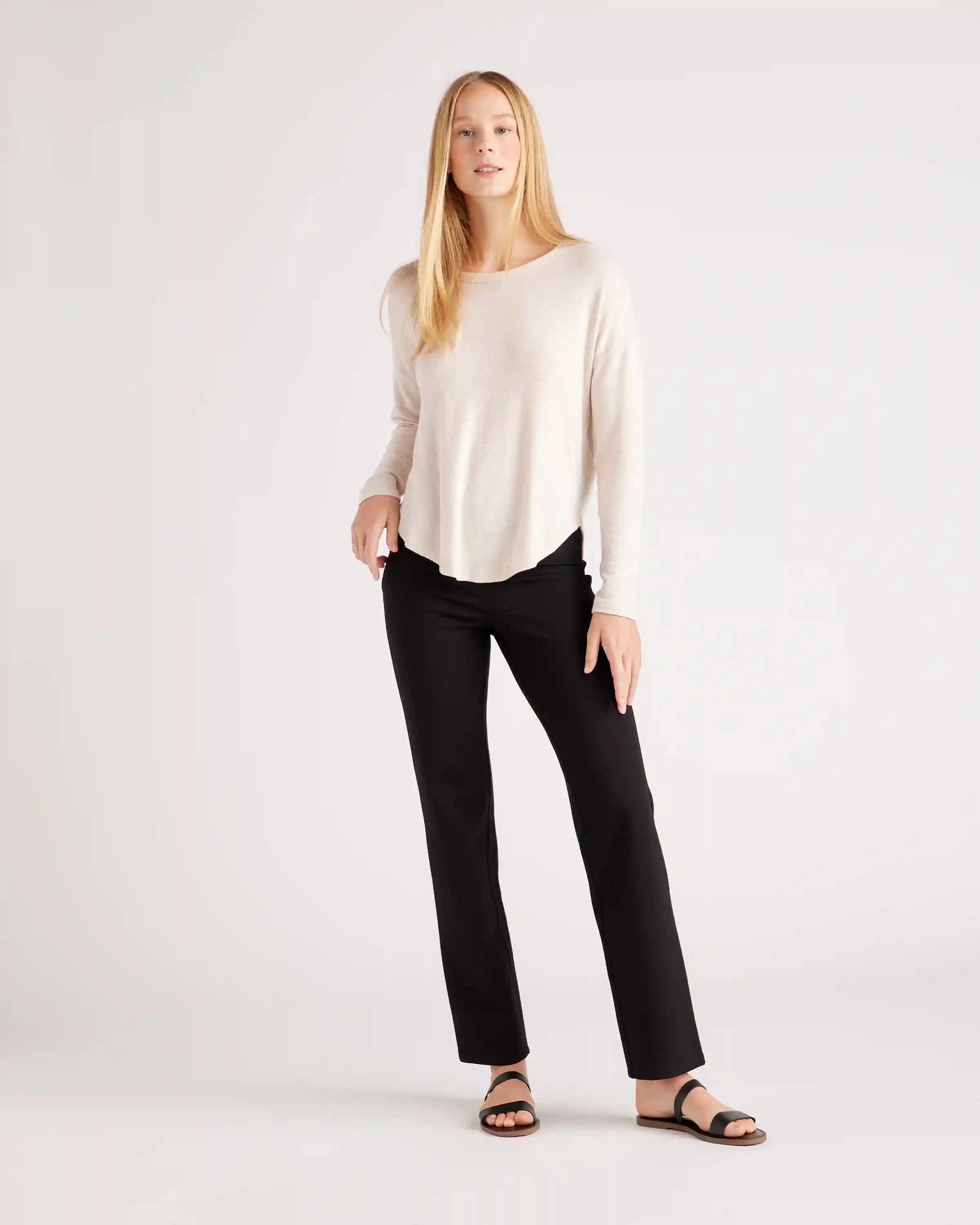 Brushed Long Sleeve Lounge Tee