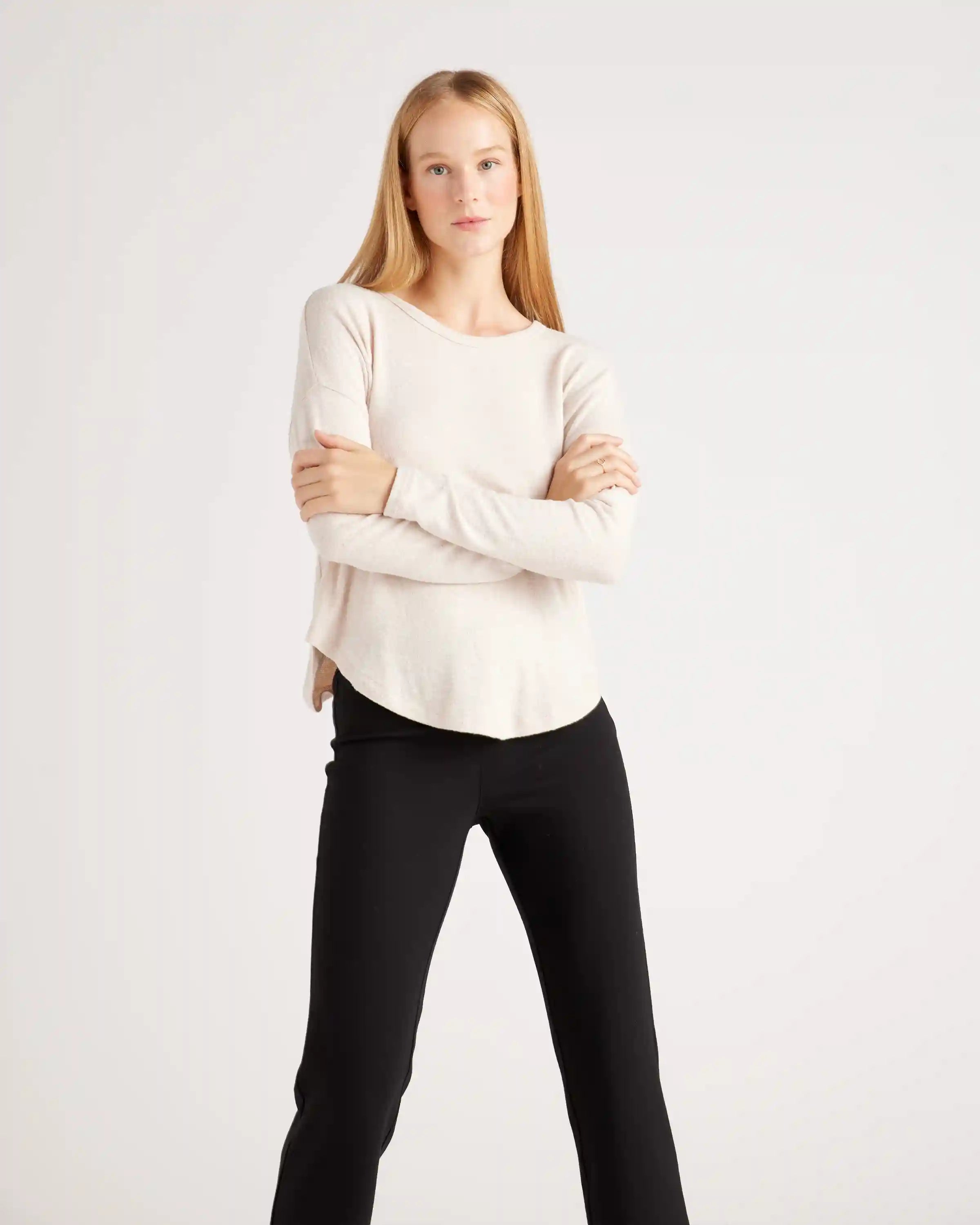 Brushed Long Sleeve Lounge Tee