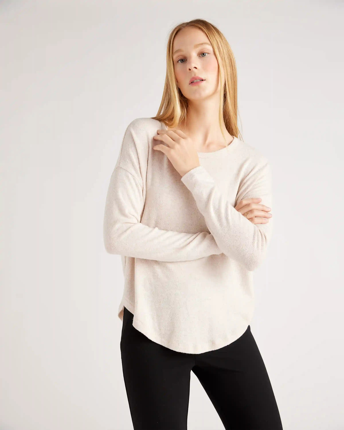 Brushed Long Sleeve Lounge Tee
