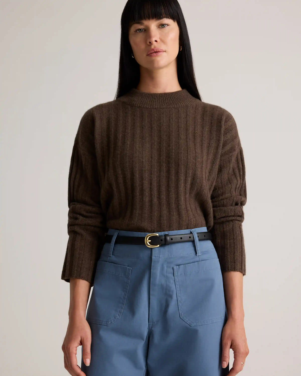 Sofia European Leather Skinny Belt