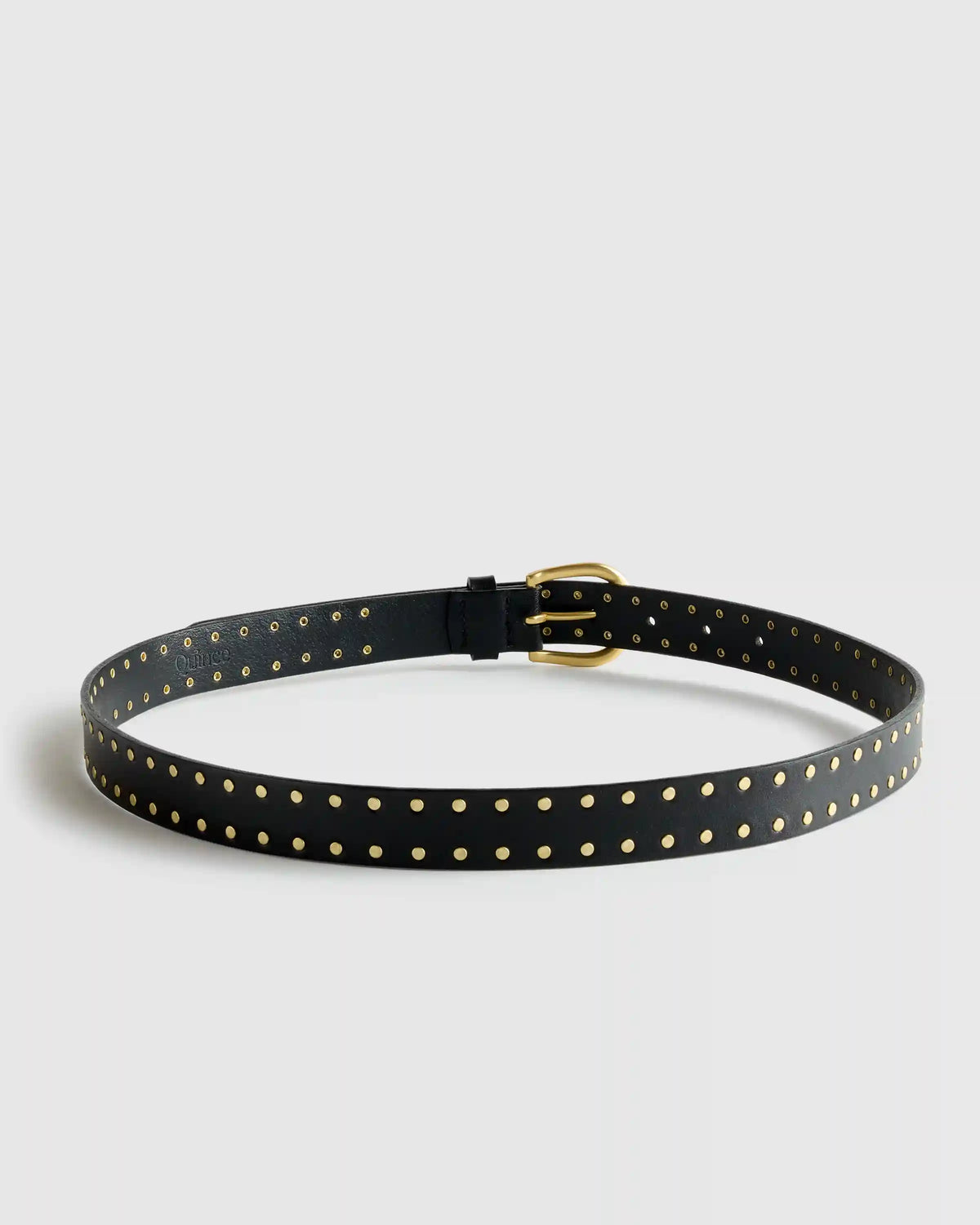 Ellie European Leather Flat Stud Belt