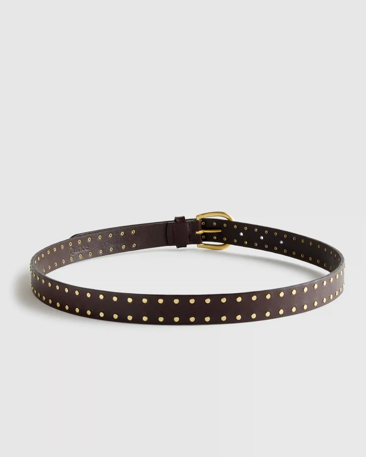 Ellie European Leather Flat Stud Belt