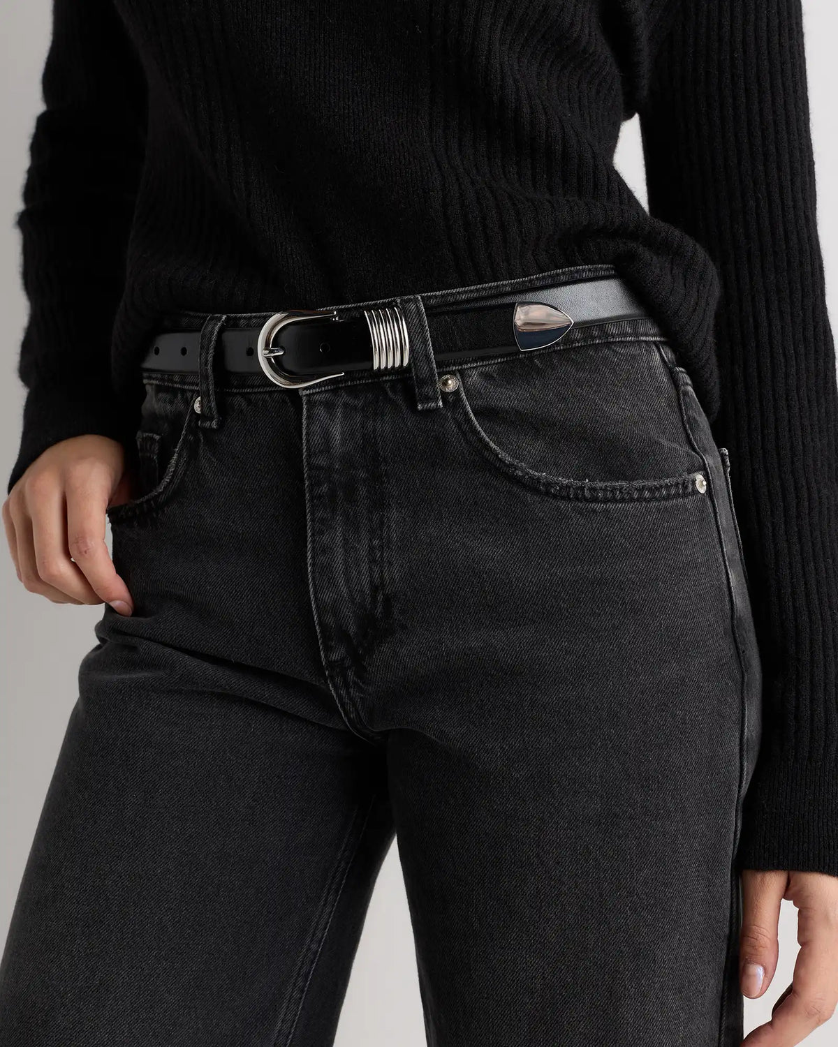 Daphne European Leather Multi Keeper Belt