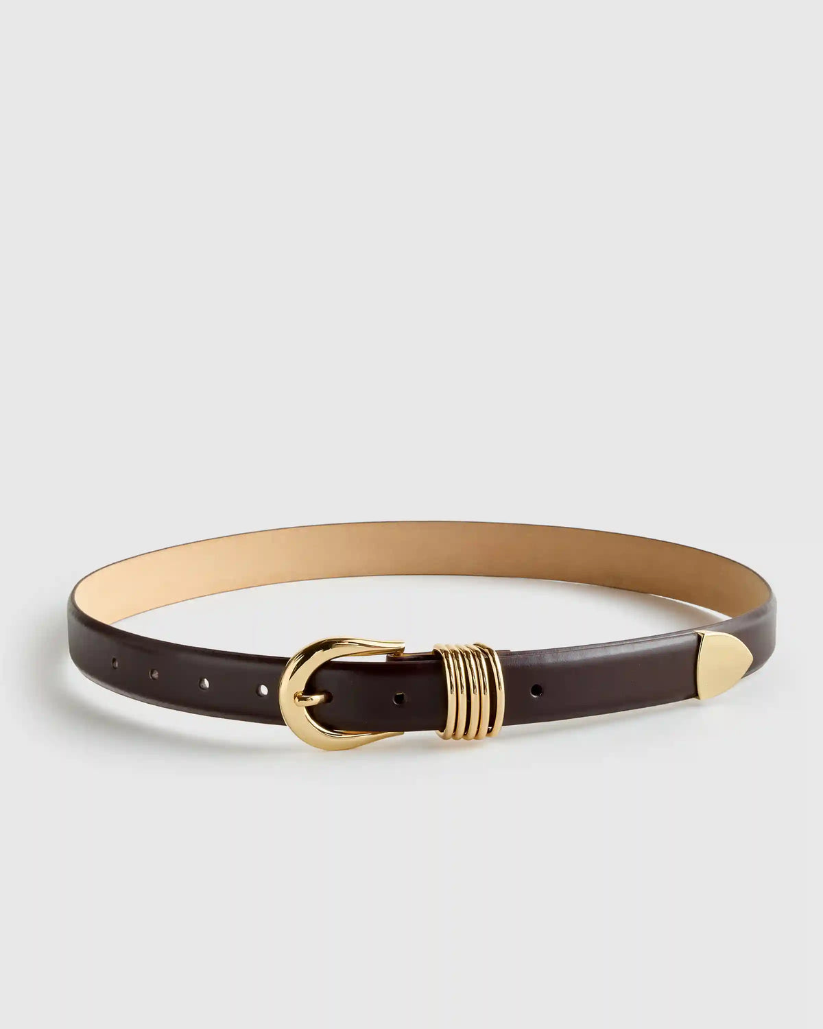 Daphne European Leather Multi Keeper Belt