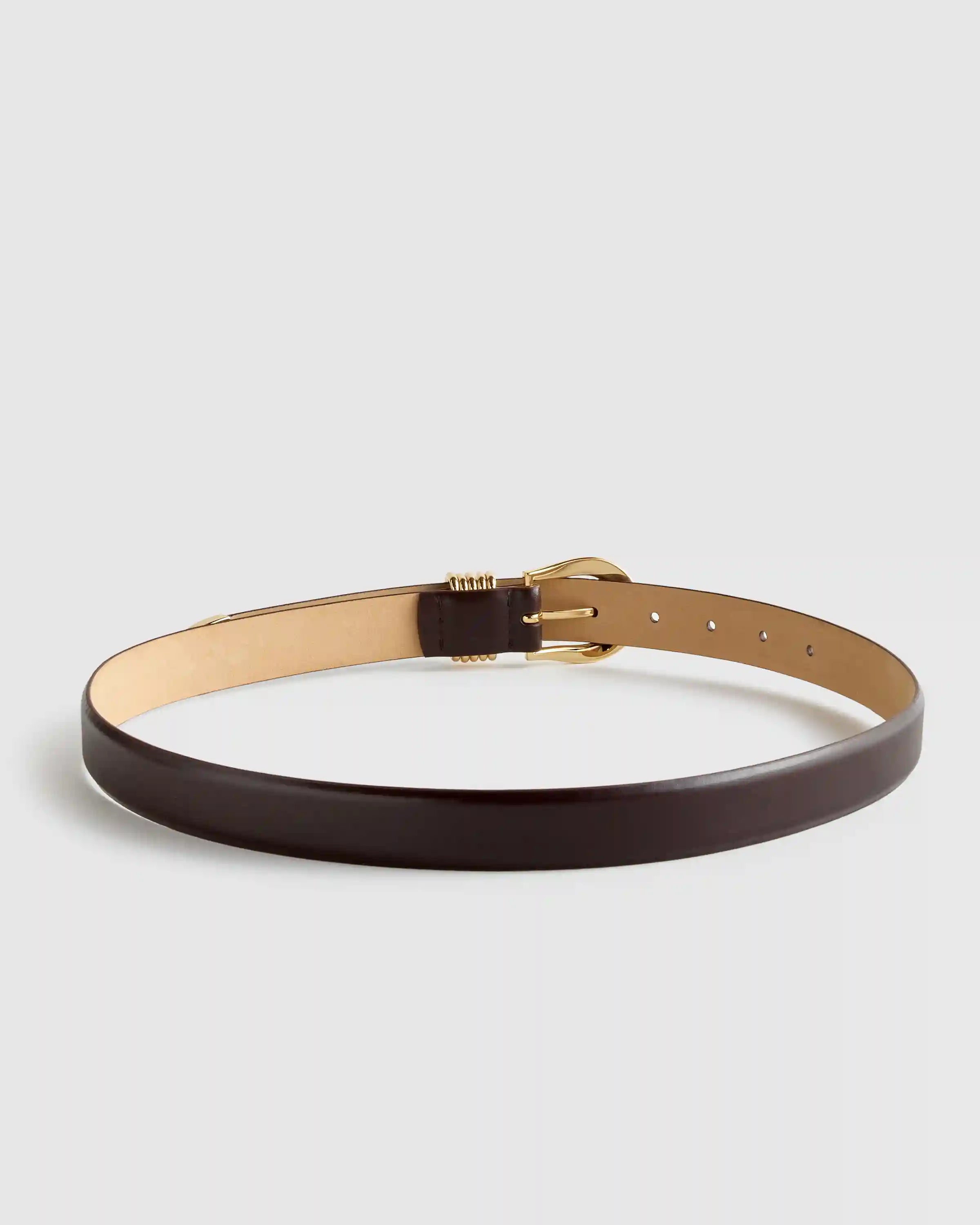 Daphne European Leather Multi Keeper Belt