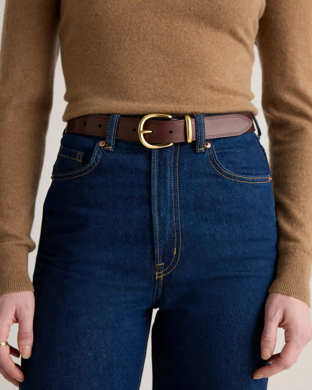 Allegra European Leather Belt
