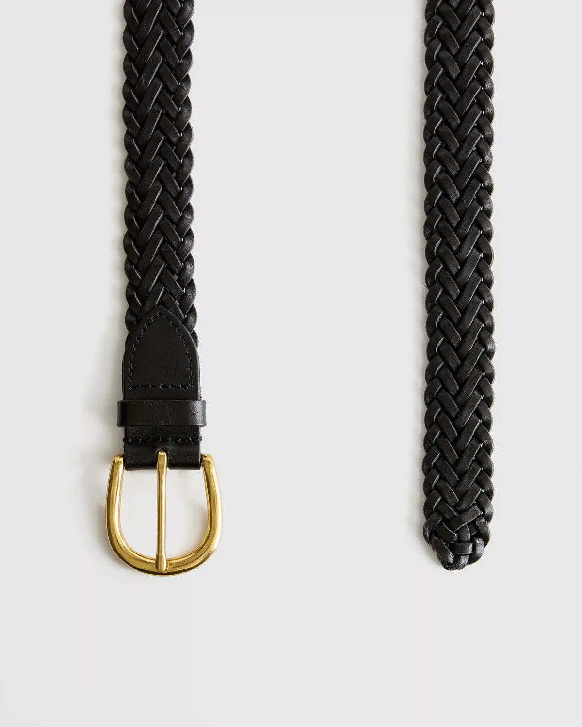 Josie European Leather Braided Belt