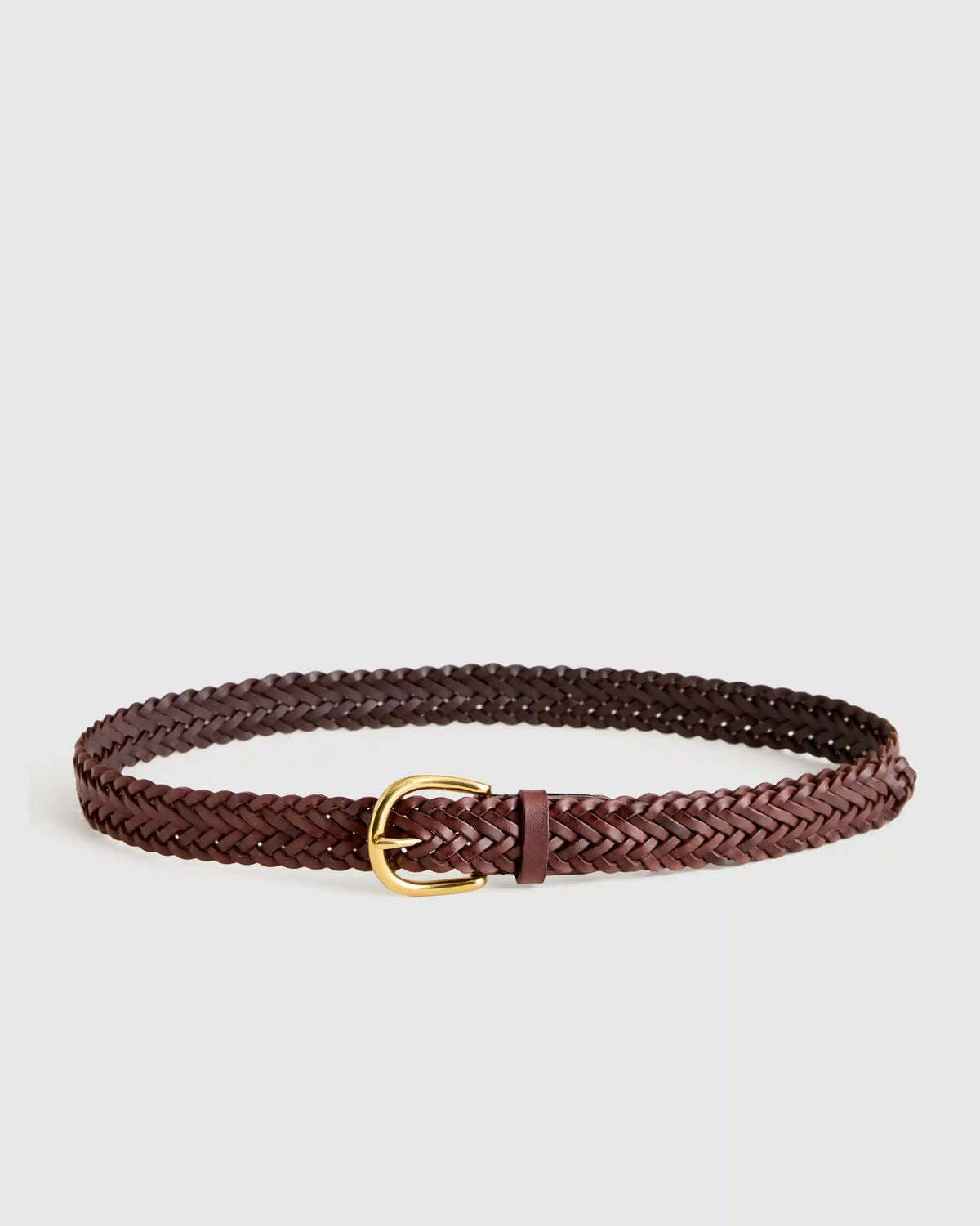 Josie European Leather Braided Belt