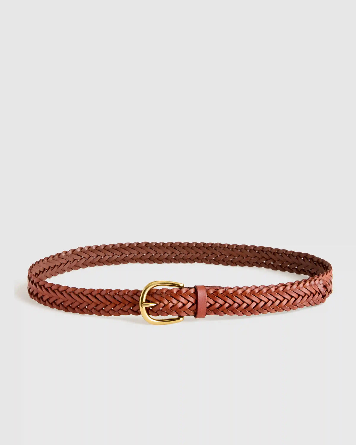 Josie European Leather Braided Belt