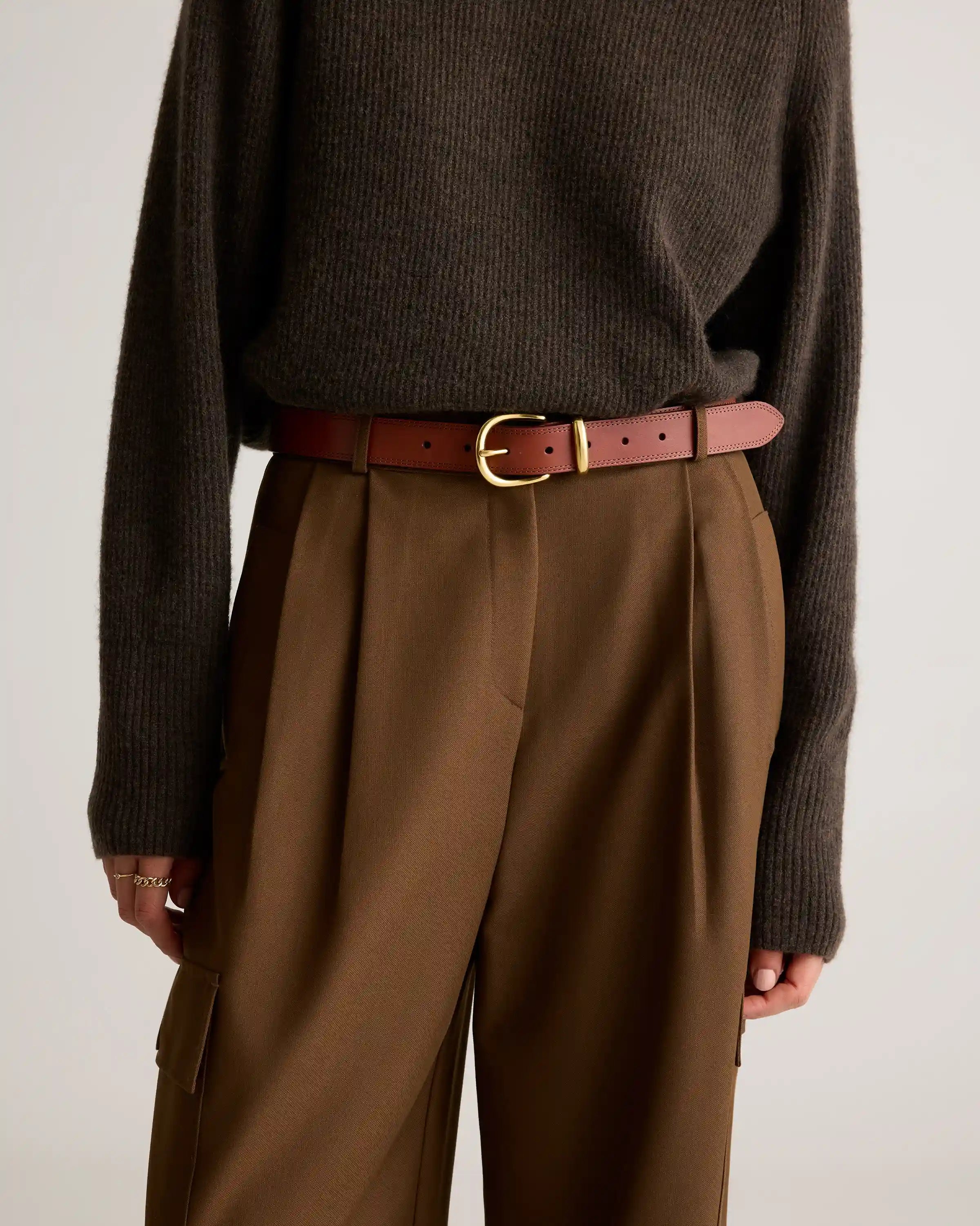 Allegra European Leather Belt
