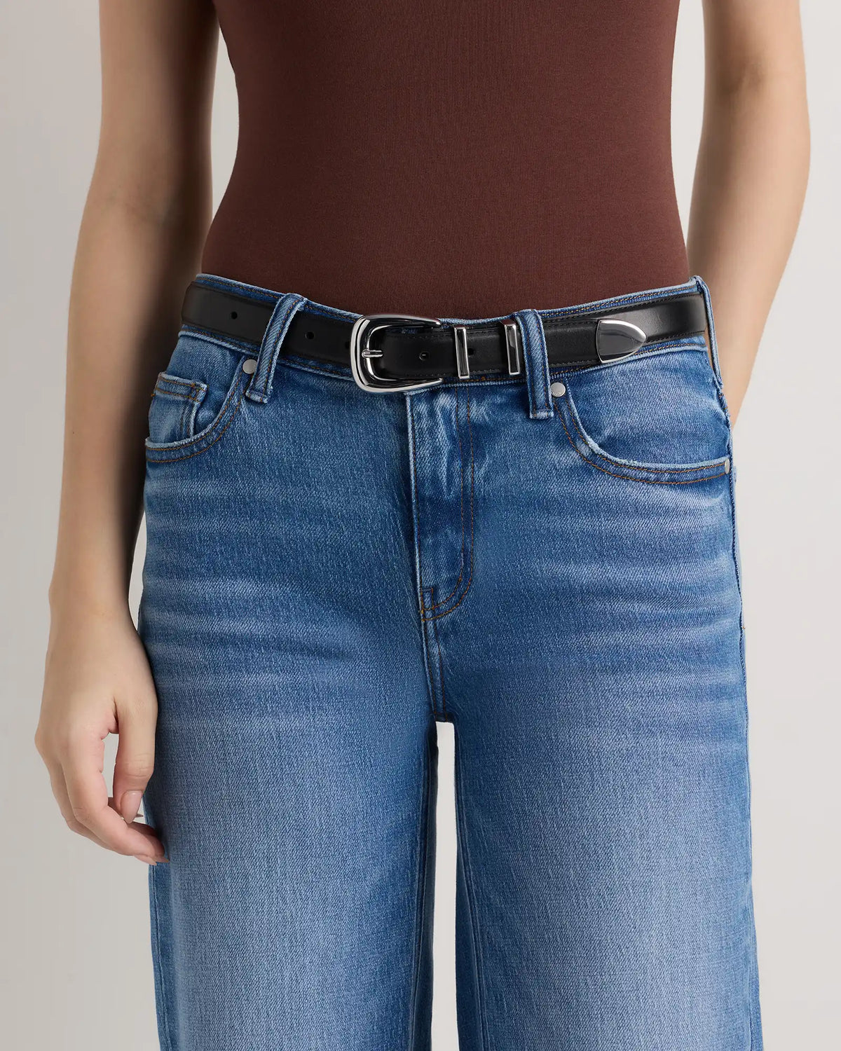 Lola European Leather Western Belt