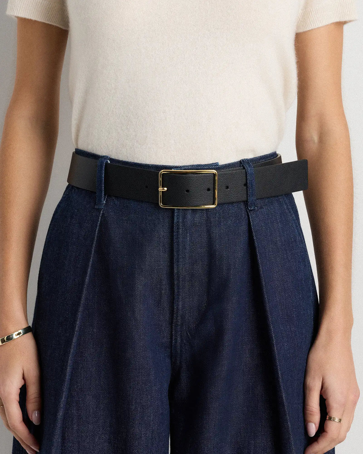 Siena Rectangle European Leather Belt