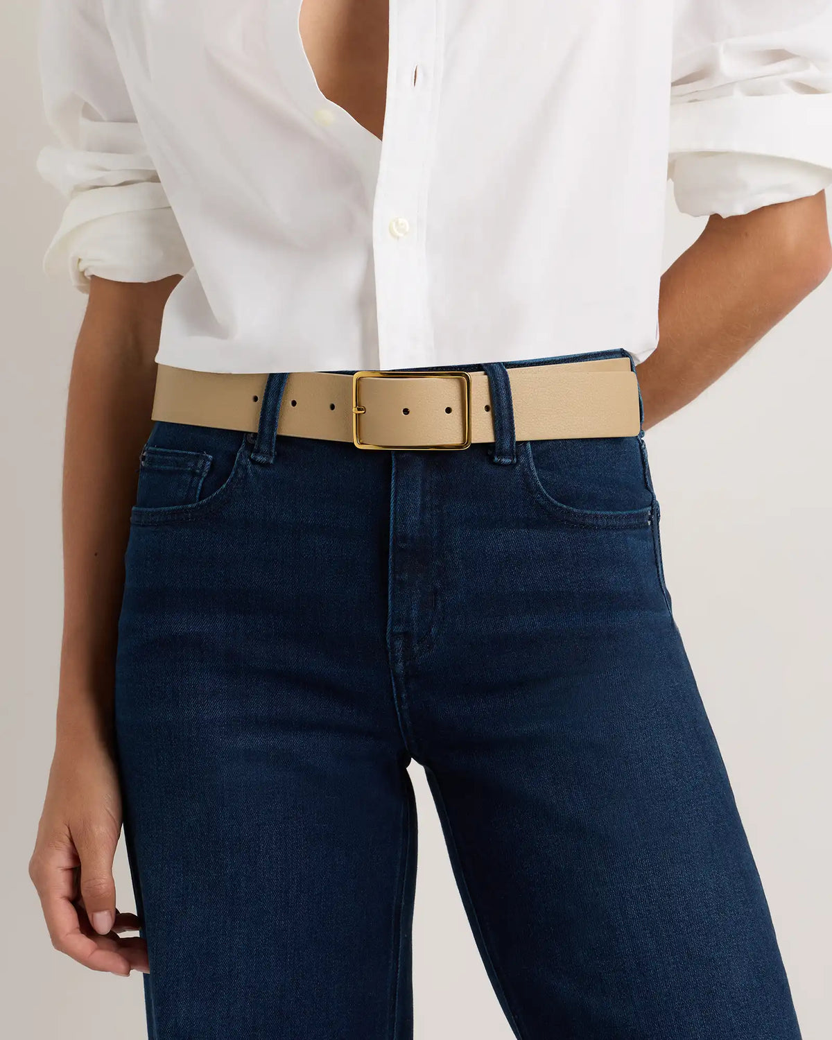 Siena Rectangle European Leather Belt