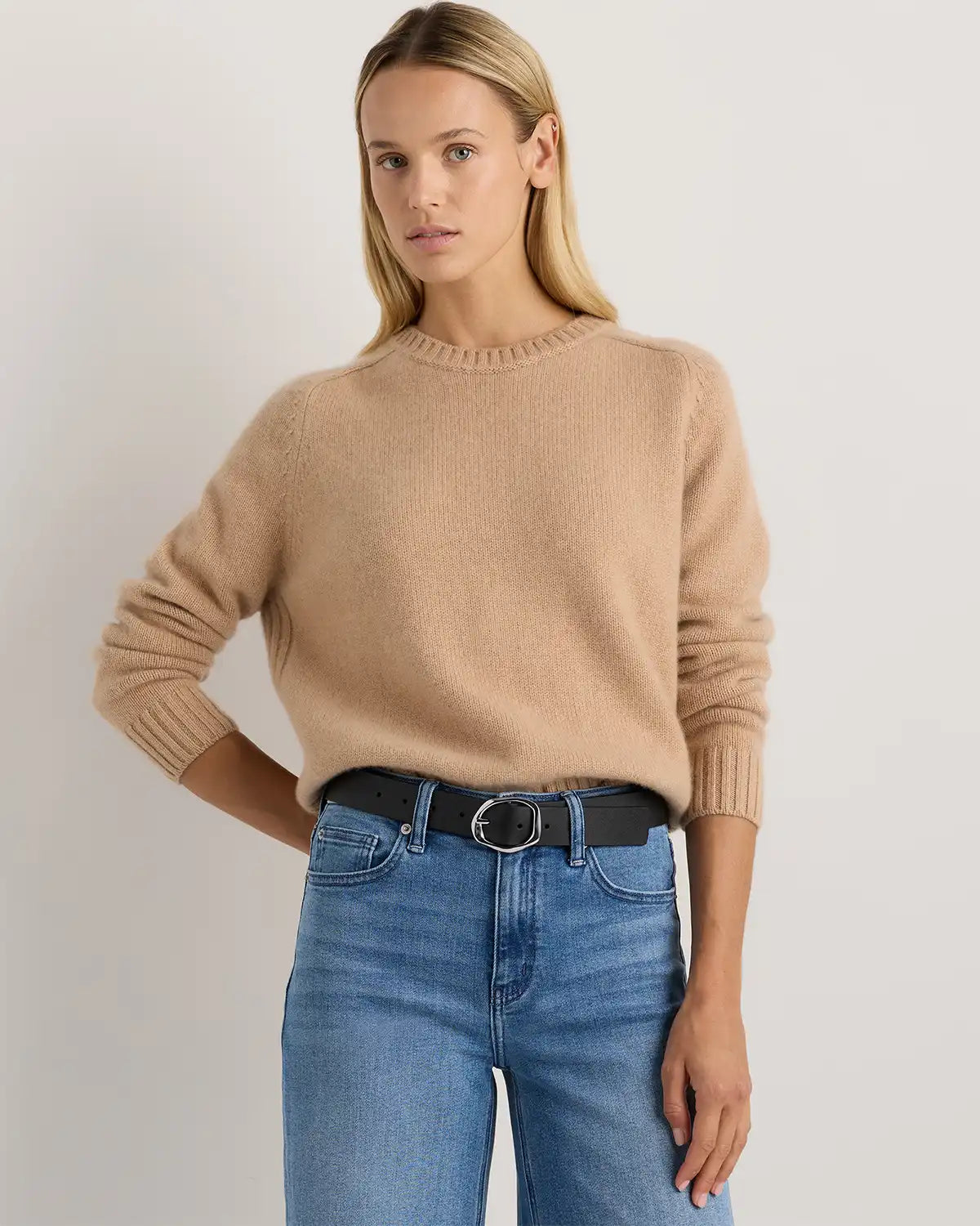 Zoe Sculptural European Leather Belt