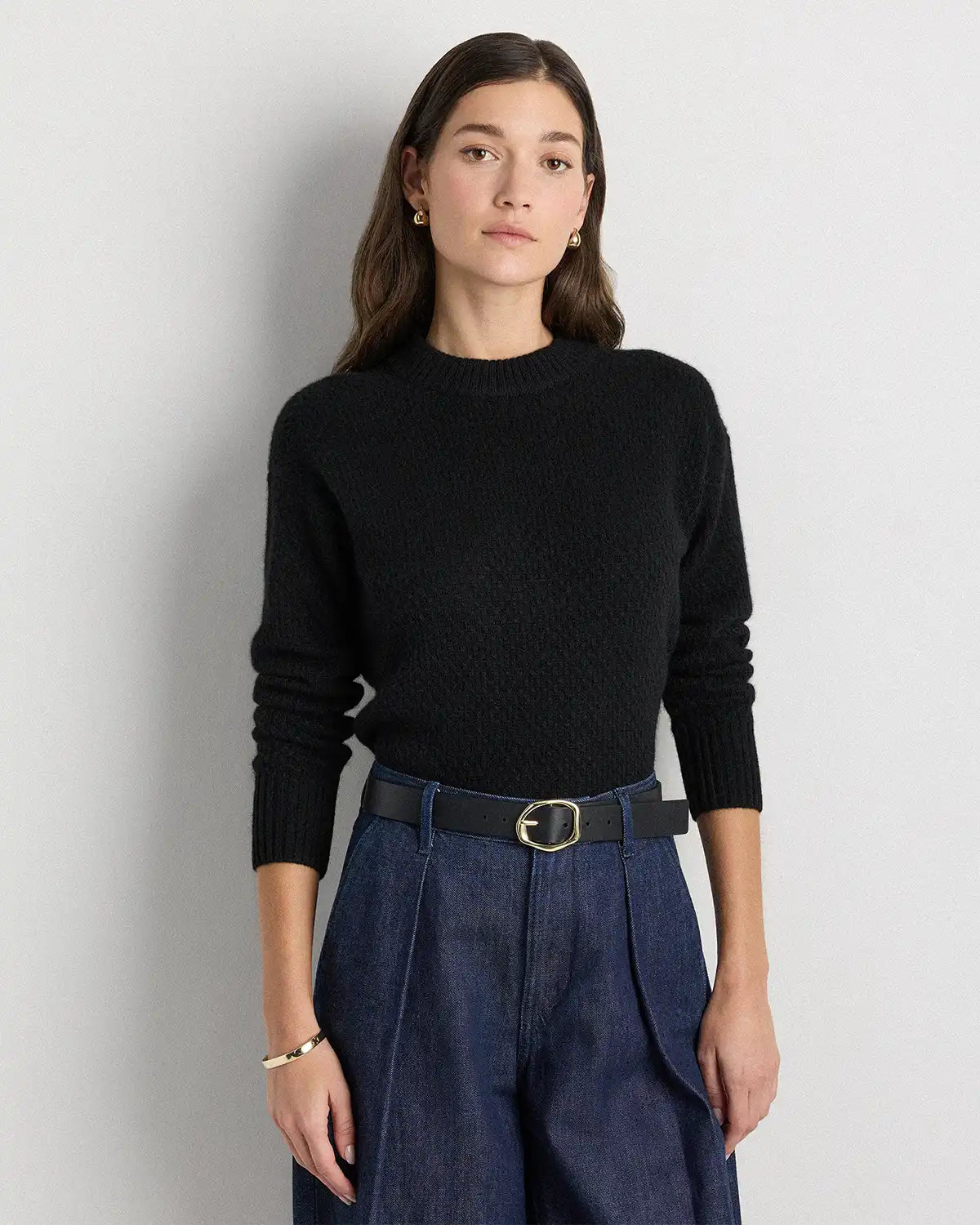 Zoe Sculptural European Leather Belt