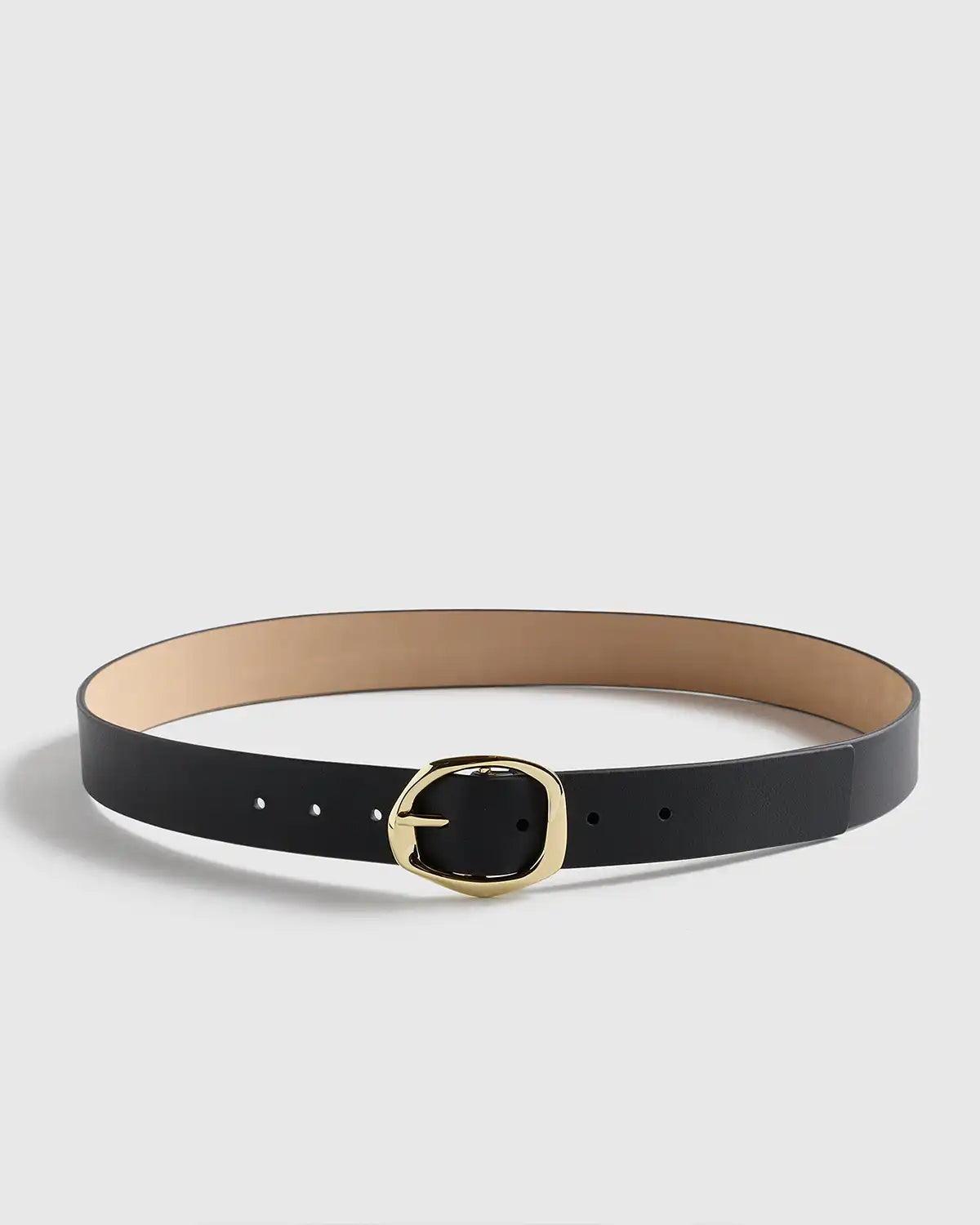 Zoe Sculptural European Leather Belt