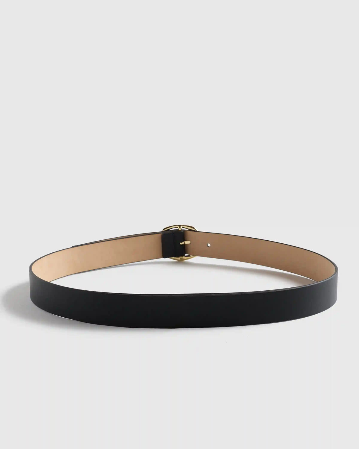 Zoe Sculptural European Leather Belt