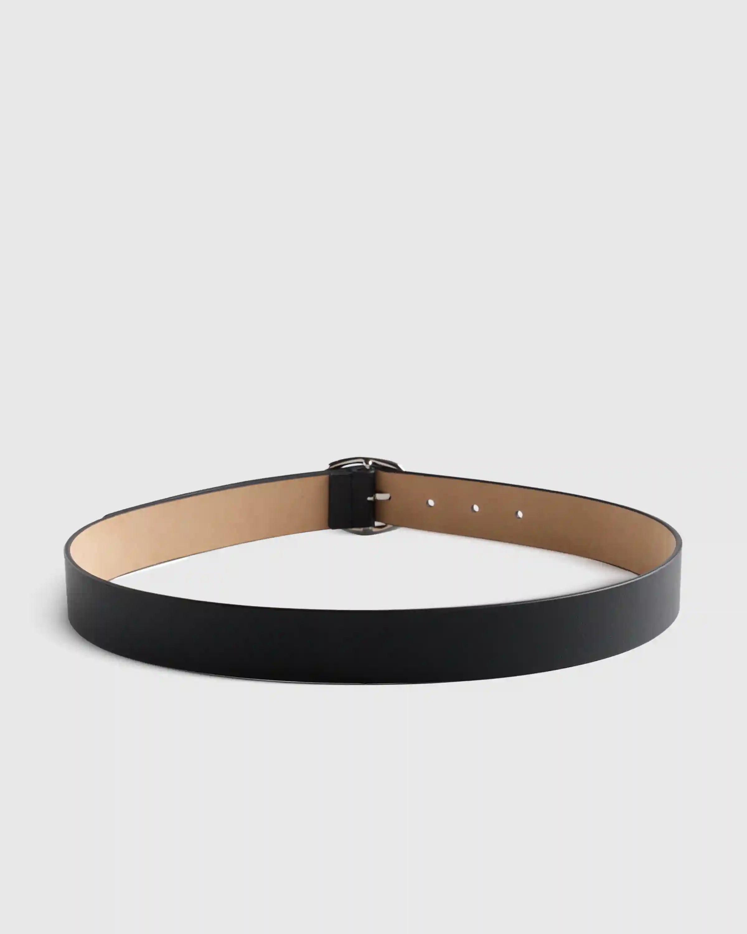 Zoe Sculptural European Leather Belt