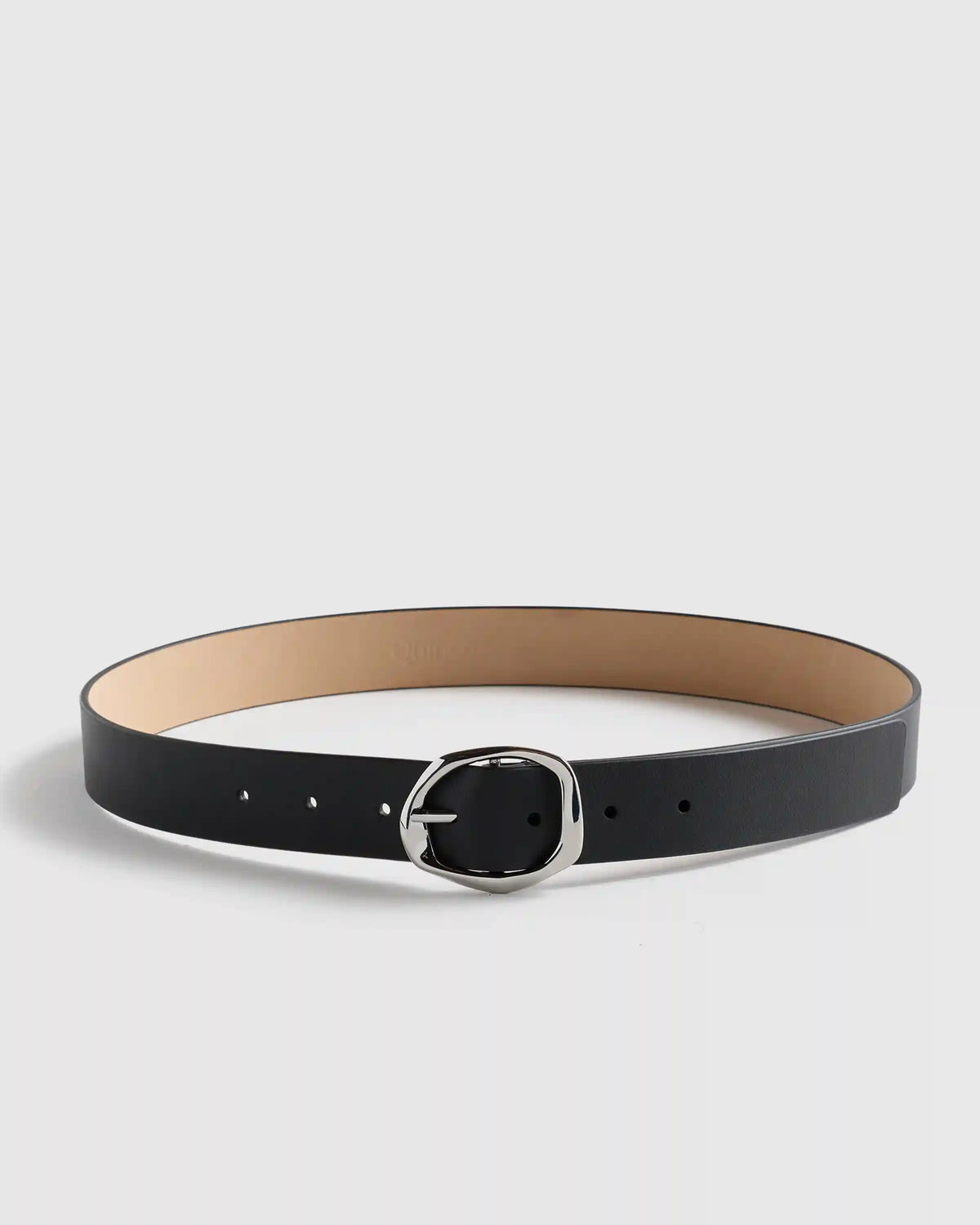 Zoe Sculptural European Leather Belt